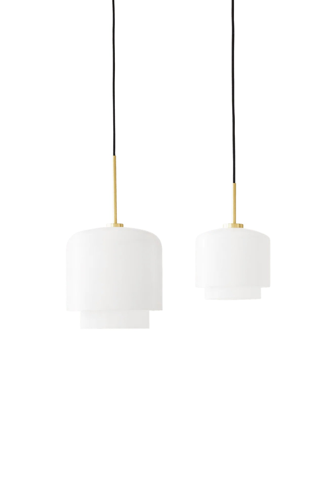 Lampa wisząca MEGUMI biały z mosiężnym wykończeniem - Image 3