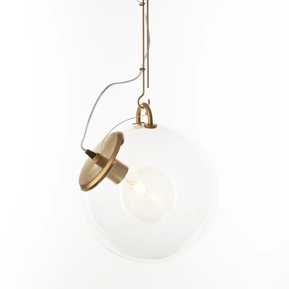 Lampa wisząca MICONOS satynowy mosiądz - Image 3