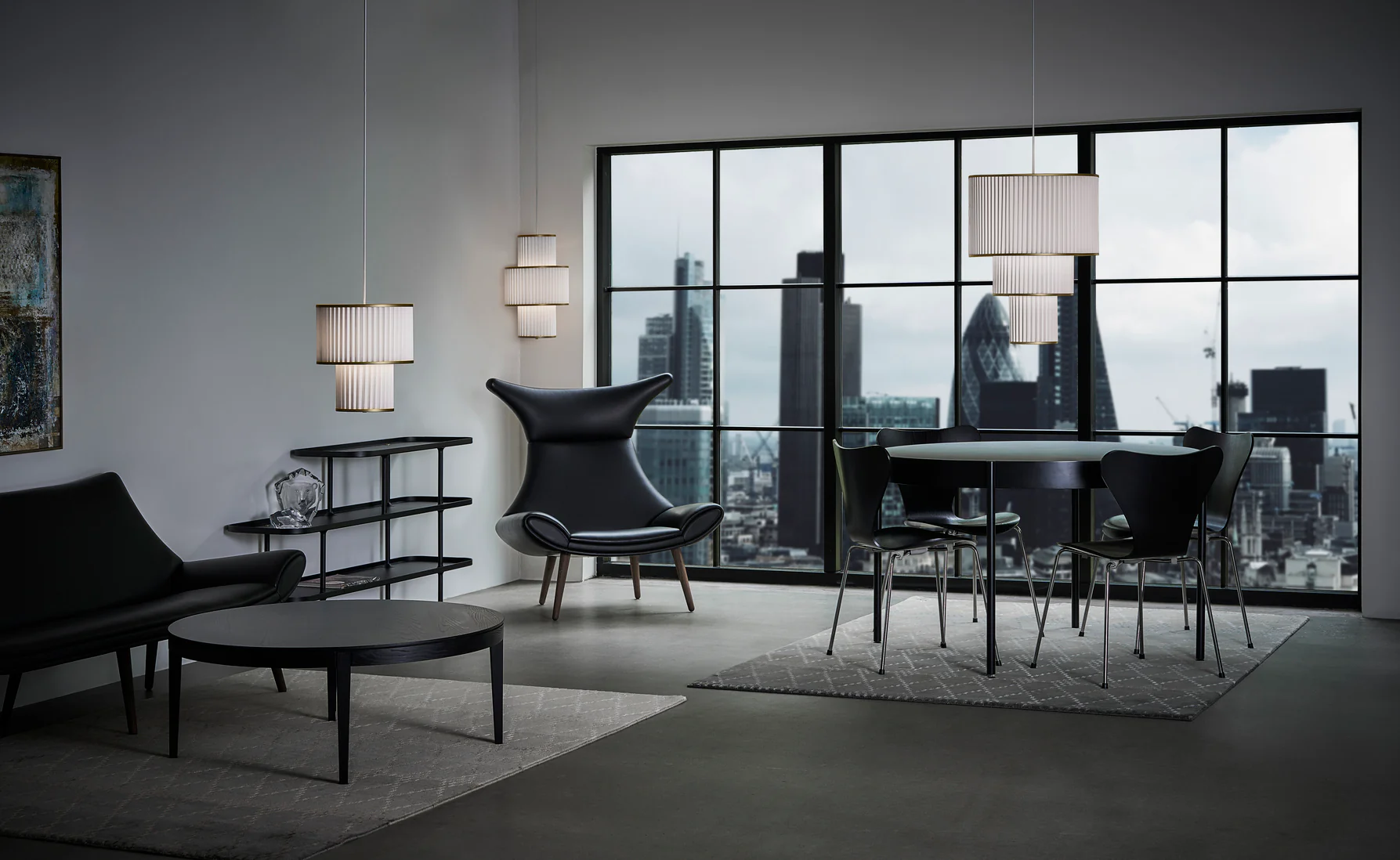 Lampa wisząca MODEL 111 PLIVELLO biały ze złotym - Image 10