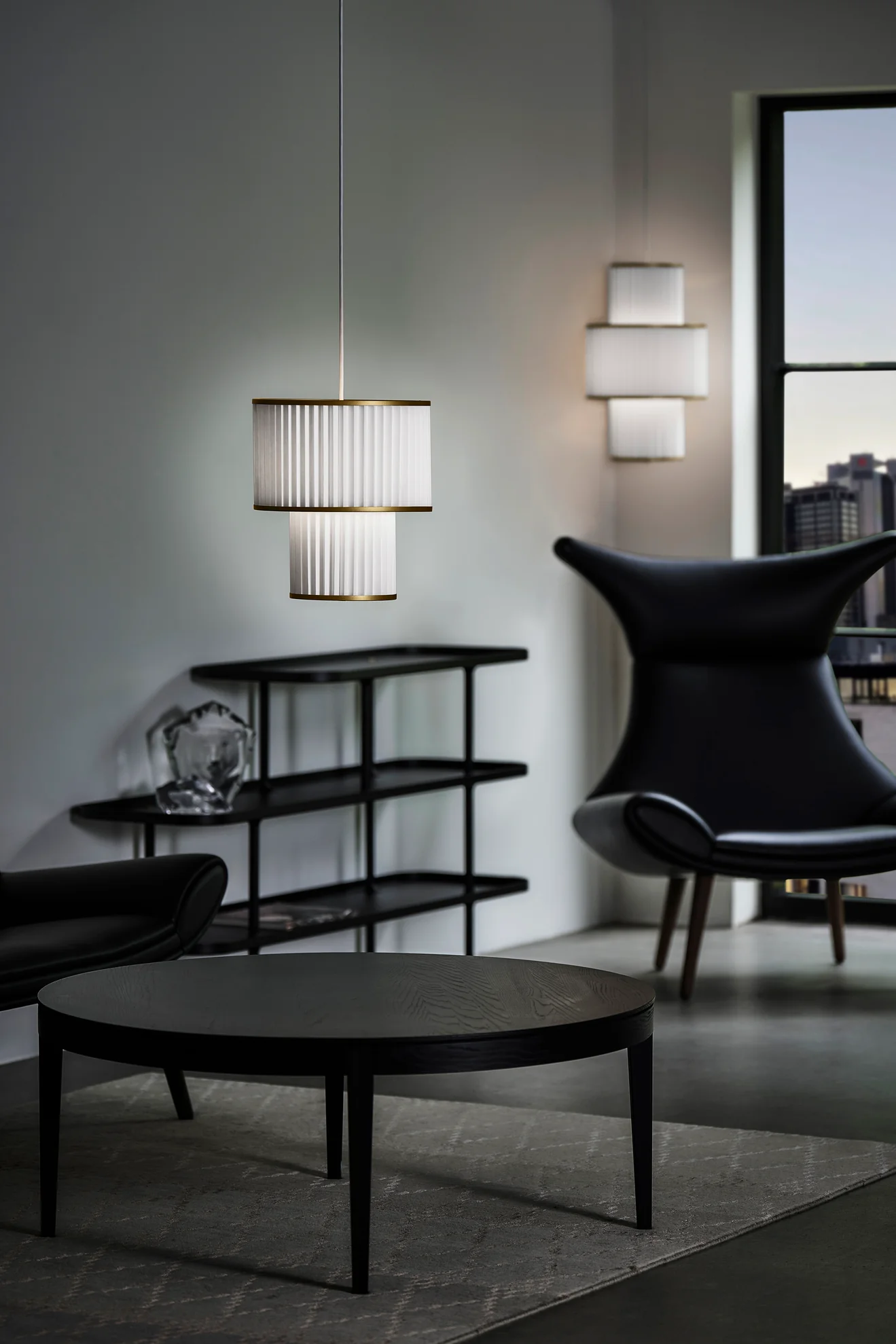 Lampa wisząca MODEL 111 PLIVELLO biały ze złotym - Image 2