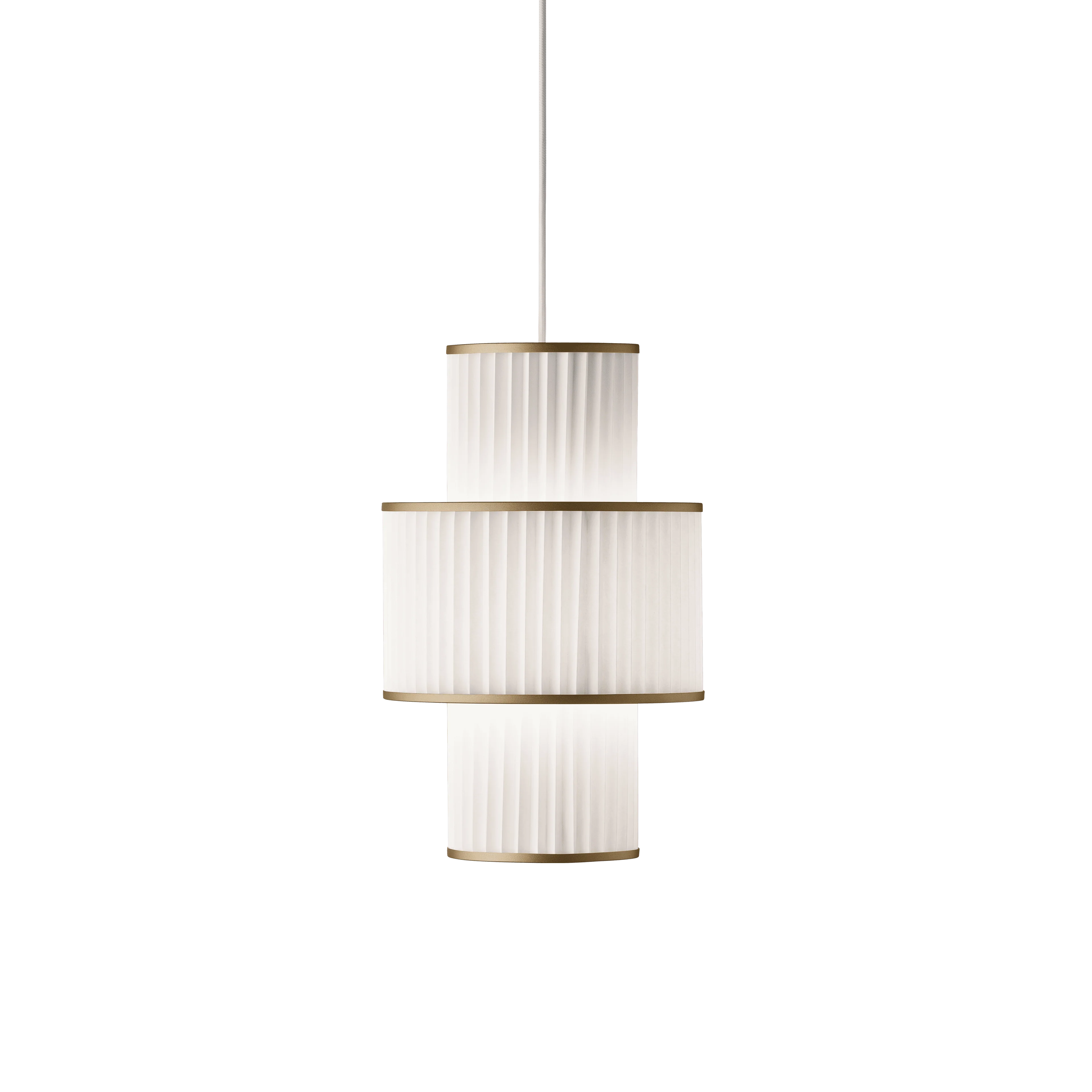 Lampa wisząca MODEL 111 PLIVELLO biały ze złotym - Image 3