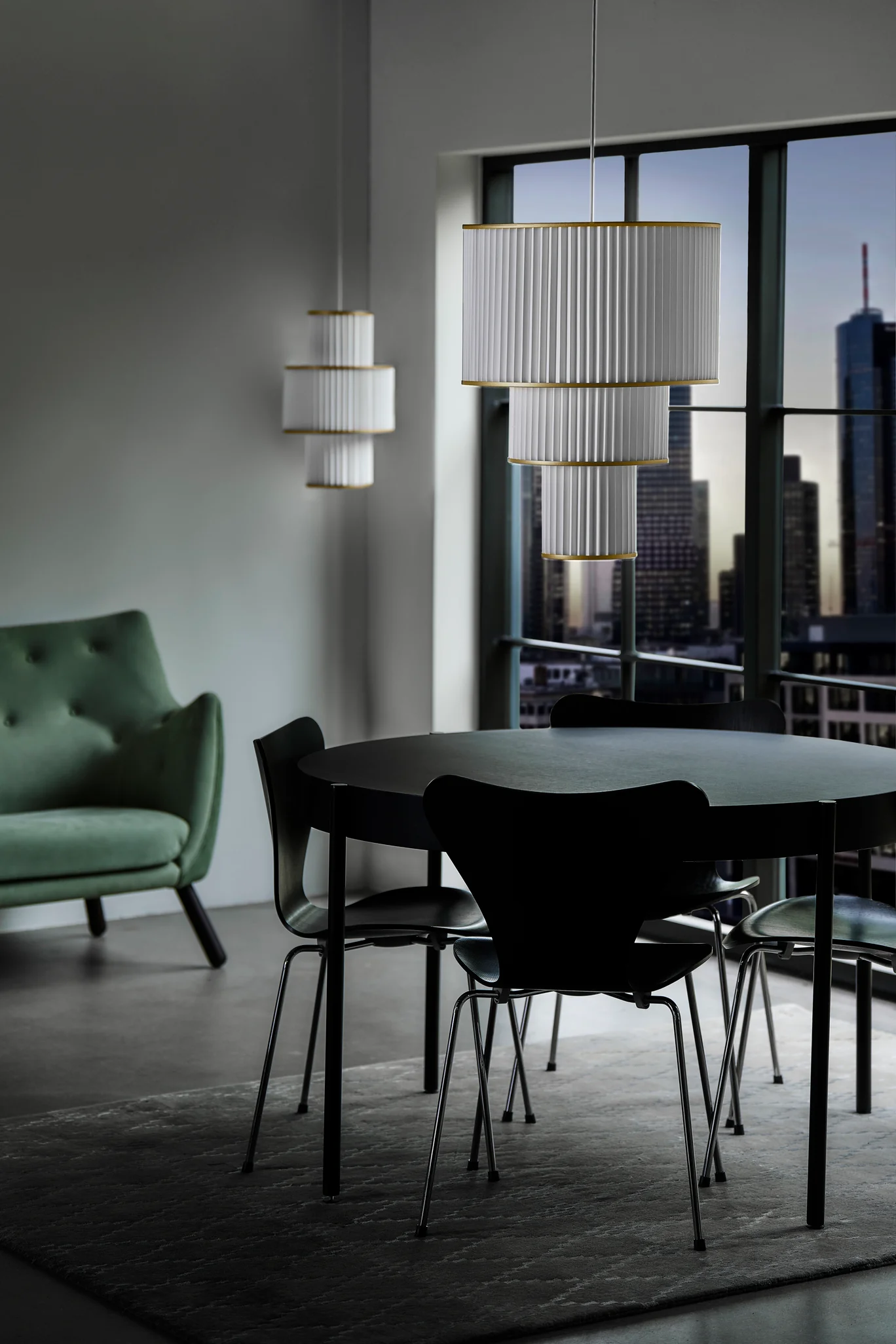 Lampa wisząca MODEL 111 PLIVELLO biały ze złotym - Image 5