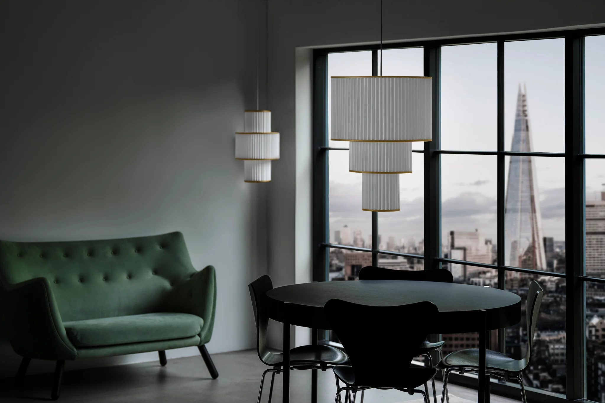 Lampa wisząca MODEL 111 PLIVELLO biały ze złotym - Image 7