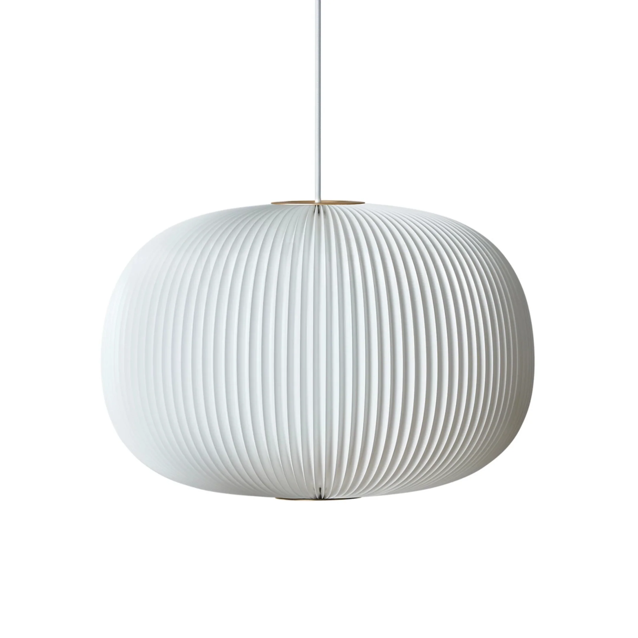 Lampa wisząca MODEL 132 LAMELLA 1 biały ze złotym wykończeniem