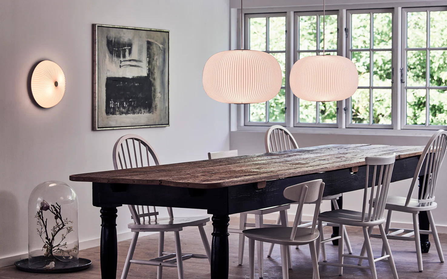 Lampa wisząca MODEL 132 LAMELLA 1 biały ze złotym wykończeniem - Image 10
