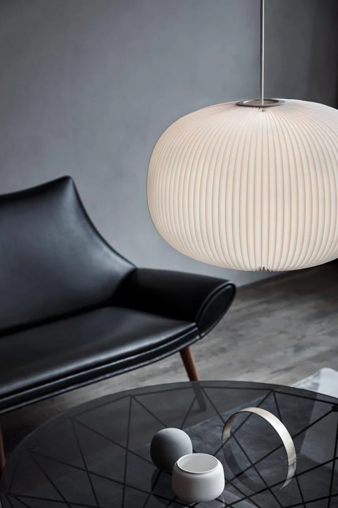 Lampa wisząca MODEL 132 LAMELLA 1 biały ze złotym wykończeniem - Image 8