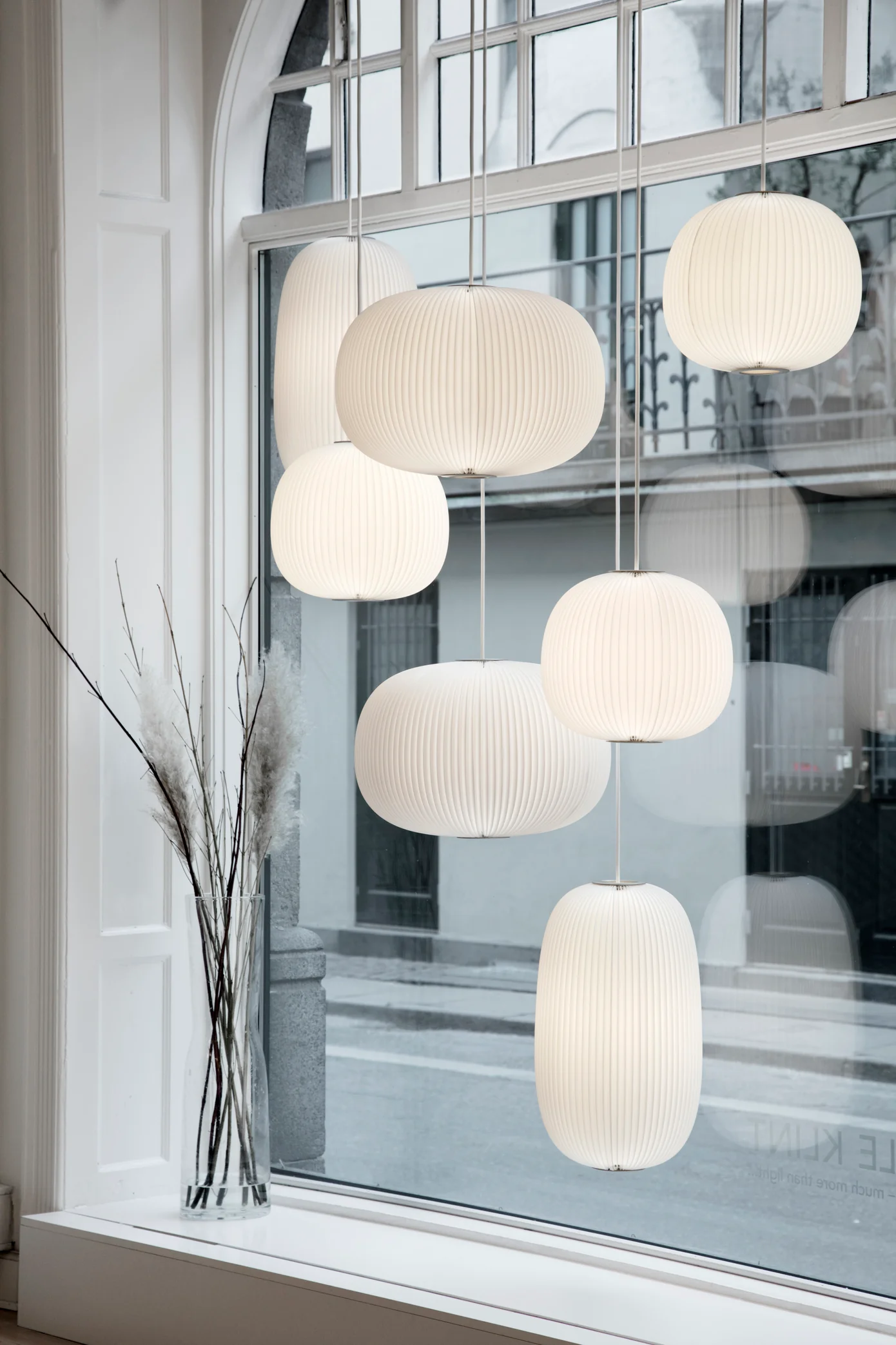 Lampa wisząca MODEL 134 LAMELLA 3 biały ze srebrnym wykończeniem - Image 6