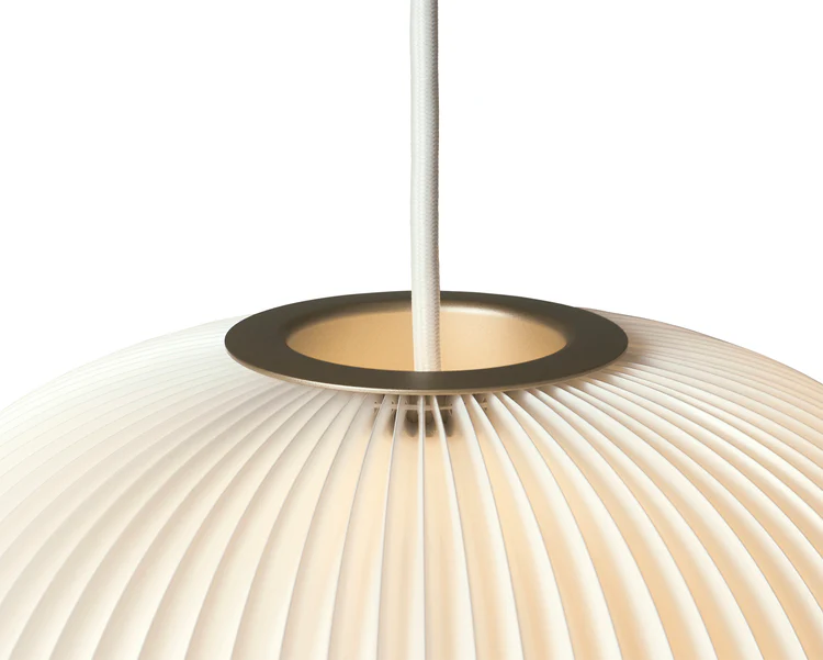 Lampa wisząca MODEL 134 LAMELLA 3 biały ze złotym wykończeniem - Image 4