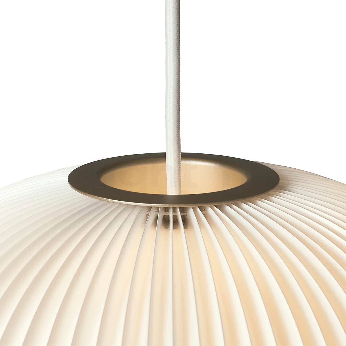 Lampa wisząca MODEL 135 LAMELLA 4 biały ze złotym detalem - Image 4