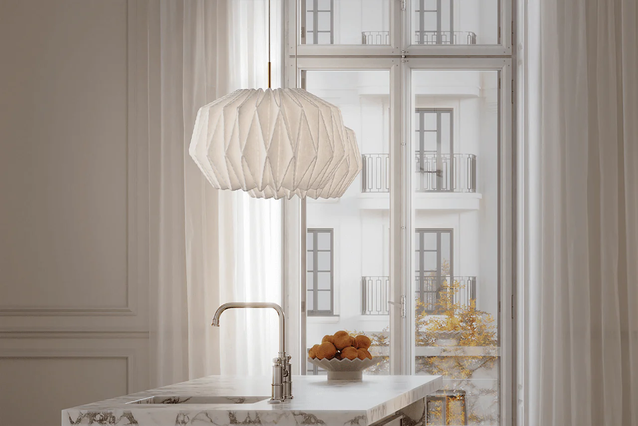 Lampa wisząca MODEL 164 SOFTLY PLEATED biały - Image 5