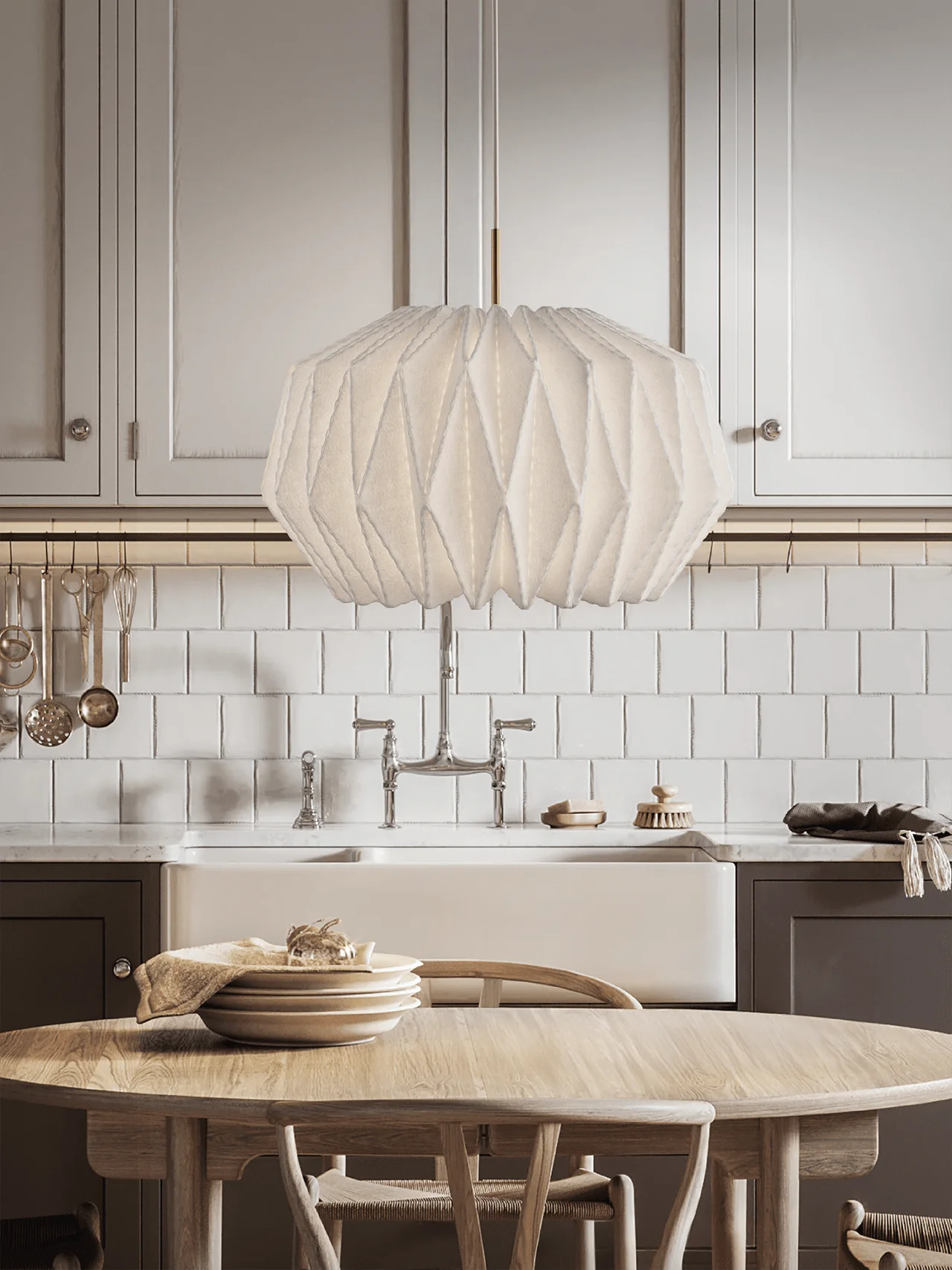 Lampa wisząca MODEL 164 SOFTLY PLEATED biały - Image 7