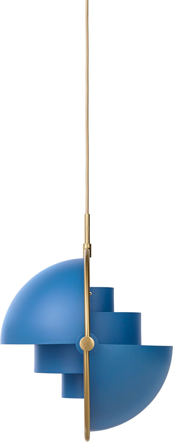 Lampa wisząca MULTI-LITE niebieski z mosiężnym - Image 5
