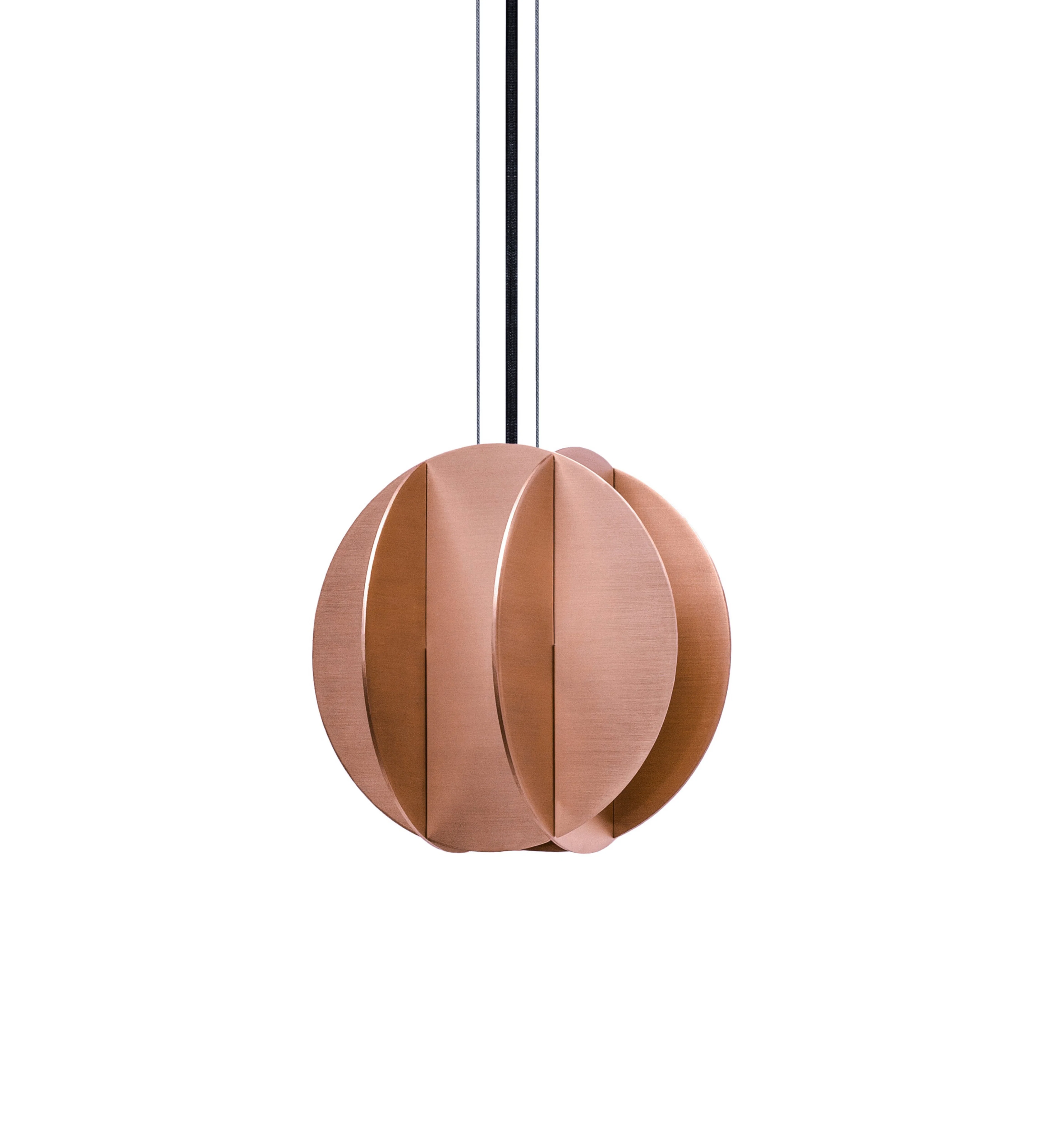 Lampa wisząca okrągła EL miedź