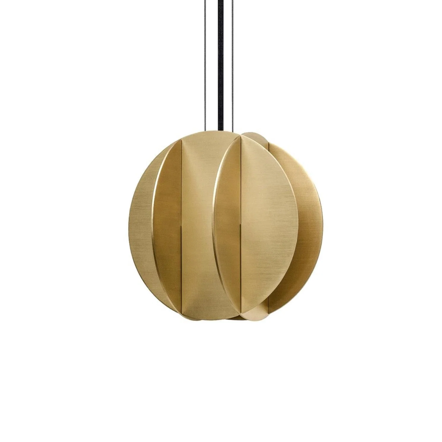 Lampa wisząca okrągła EL mosiądz