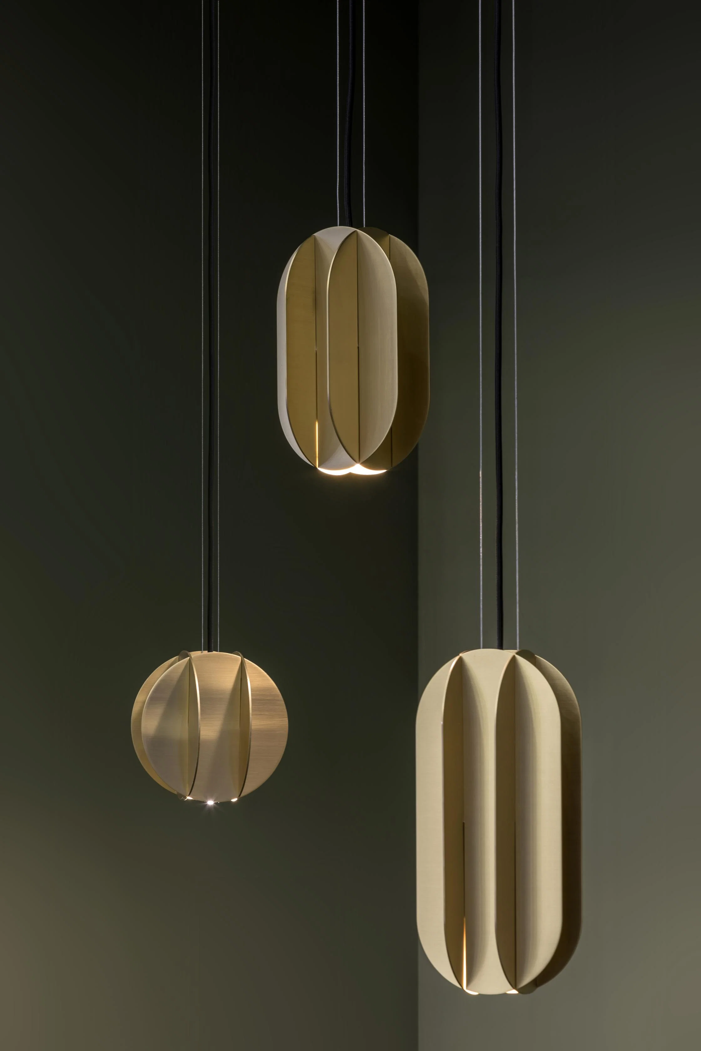 Lampa wisząca owalna EL mosiądz - Image 4