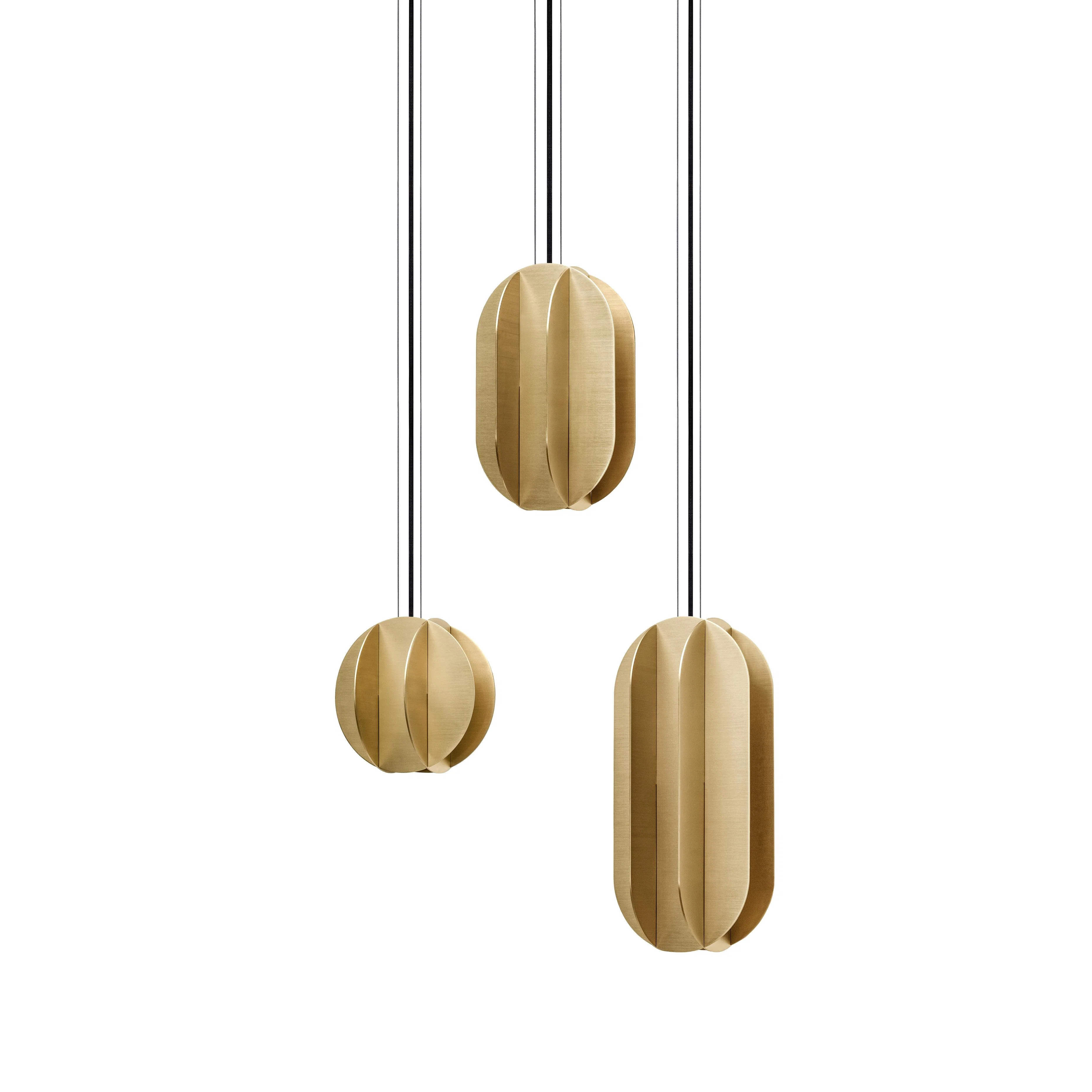 Lampa wisząca owalna EL mosiądz - Image 7