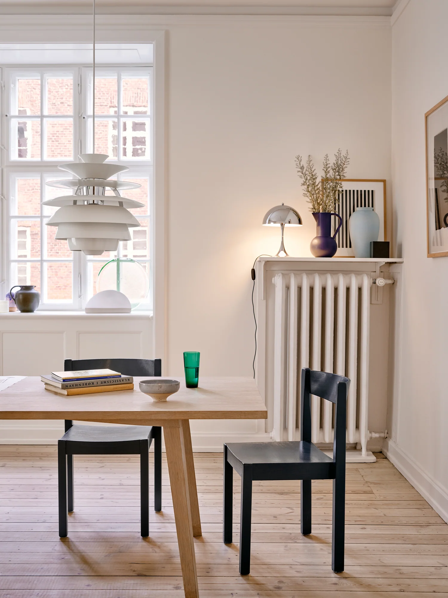 Lampa wisząca PH SNOWBALL biały z chromowanym wykończeniem - Image 5