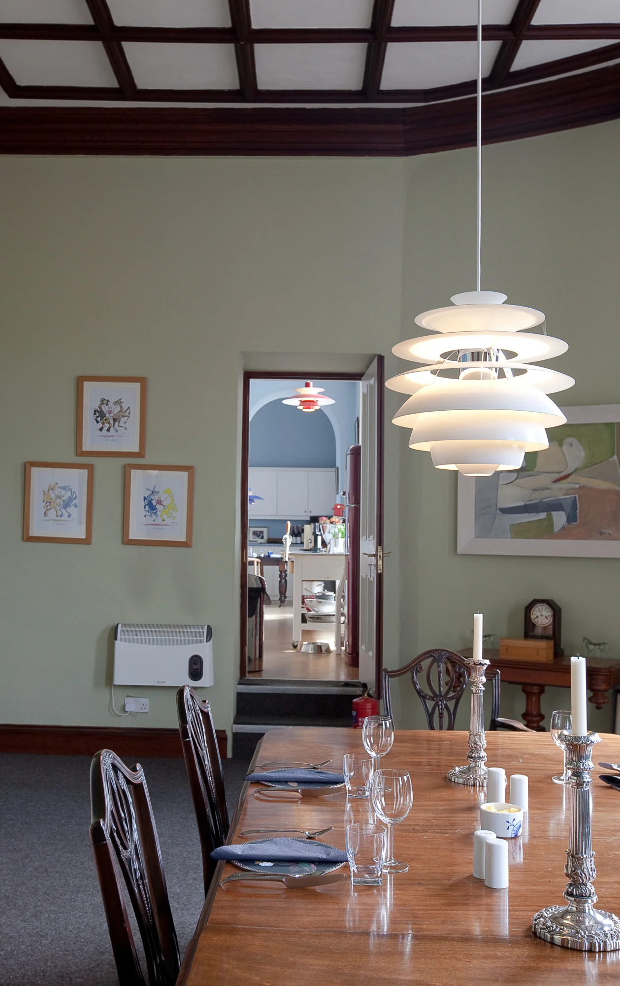 Lampa wisząca PH SNOWBALL biały z chromowanym wykończeniem - Image 6