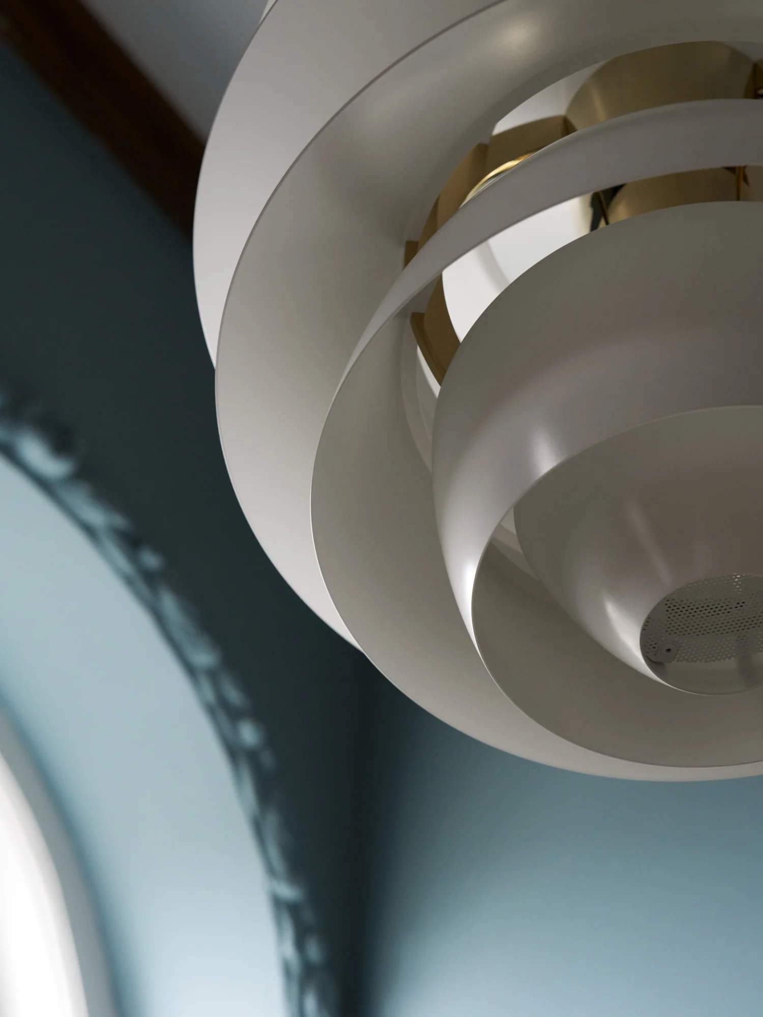 Lampa wisząca PH SNOWBALL kremowy z mosiężnym wykończeniem - Image 9