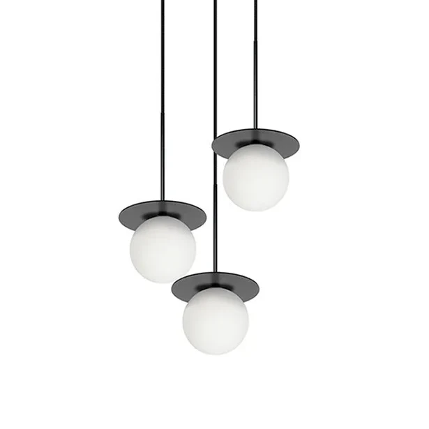 Lampa wisząca BORRA 3P czarny