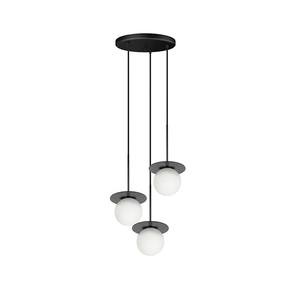 Lampa wisząca BORRA 3P czarny - Image 3