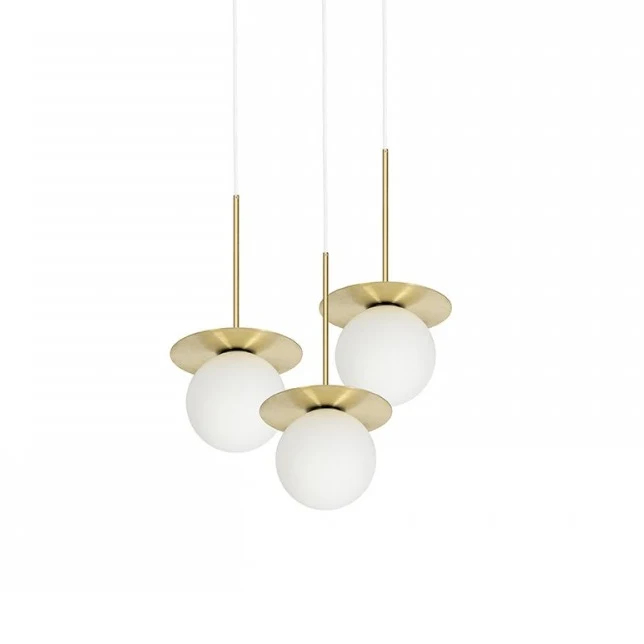 Lampa wisząca BORRA 3P złoty