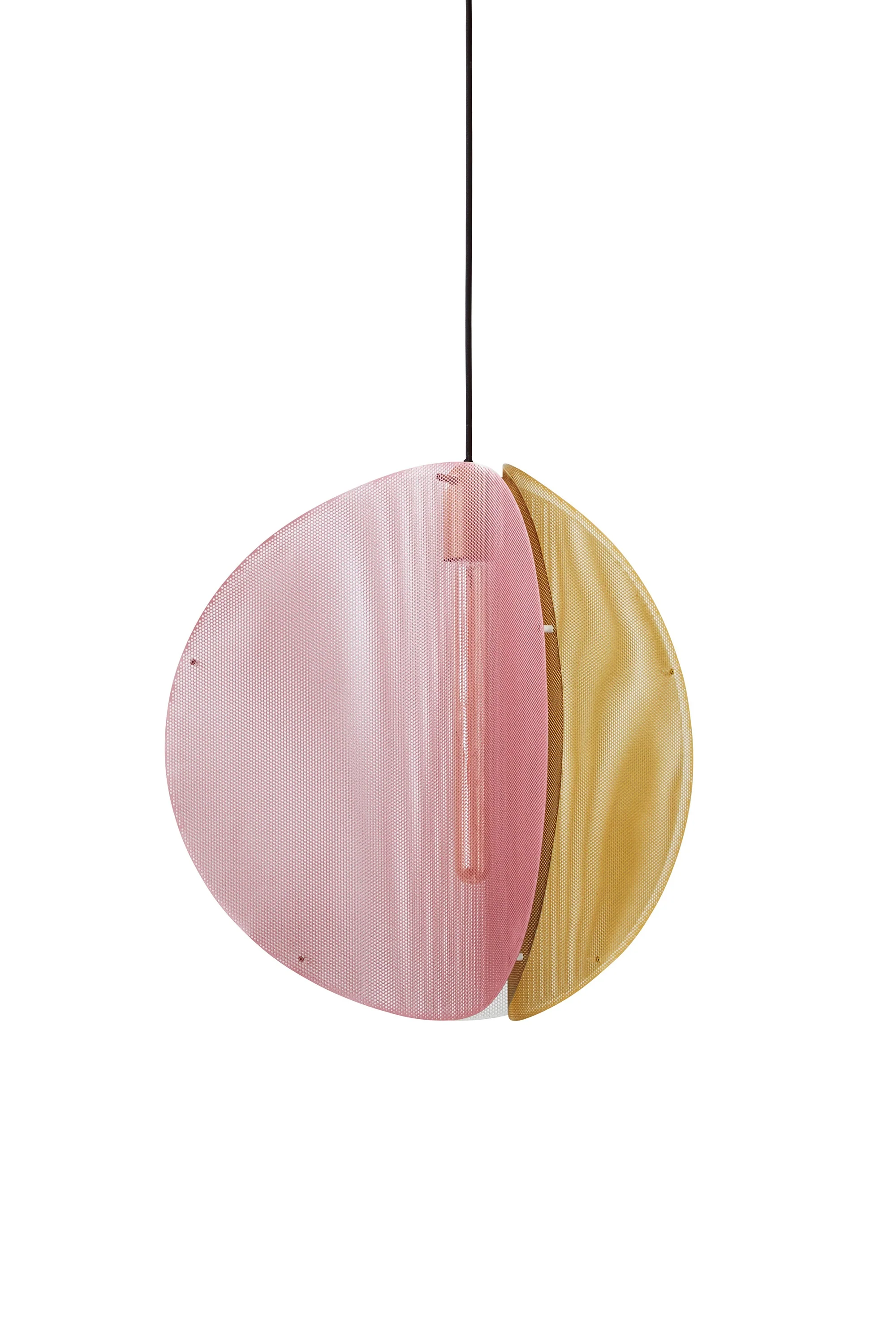 Lampa wisząca PROXIMA mosiężny z różowym - Image 3