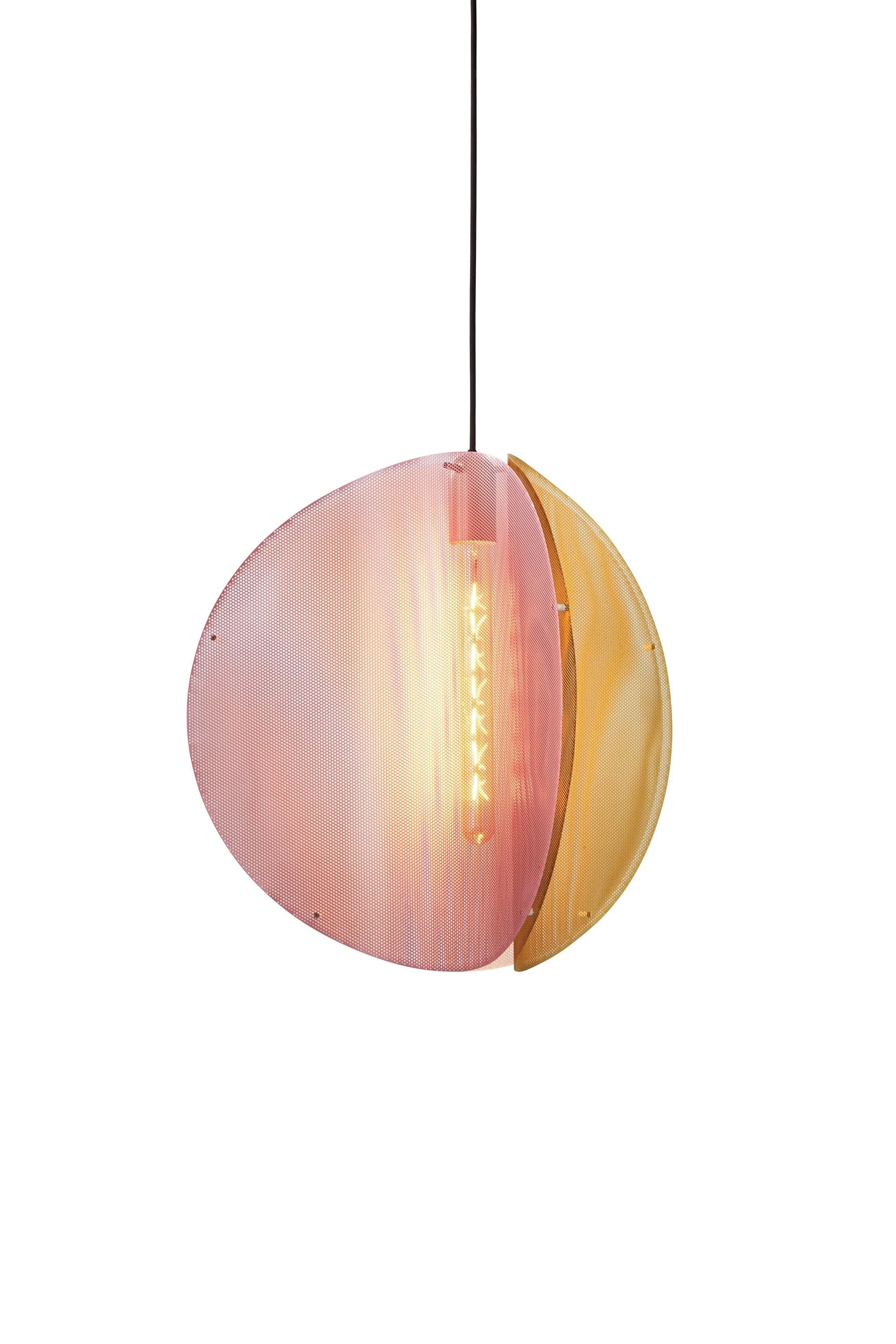 Lampa wisząca PROXIMA mosiężny z różowym - Image 5
