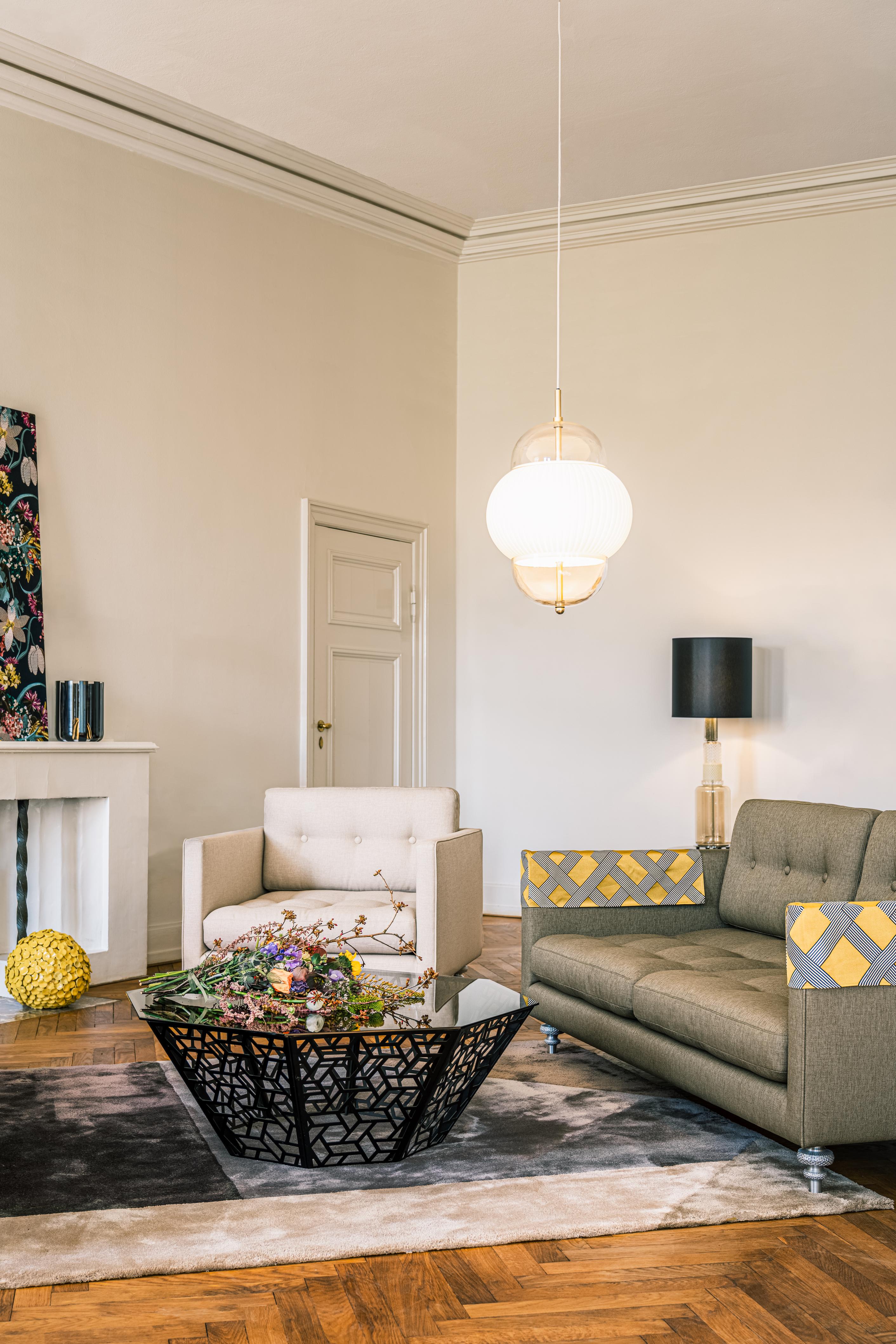 Lampa wisząca SHAHIN biały ze złotym - Image 13
