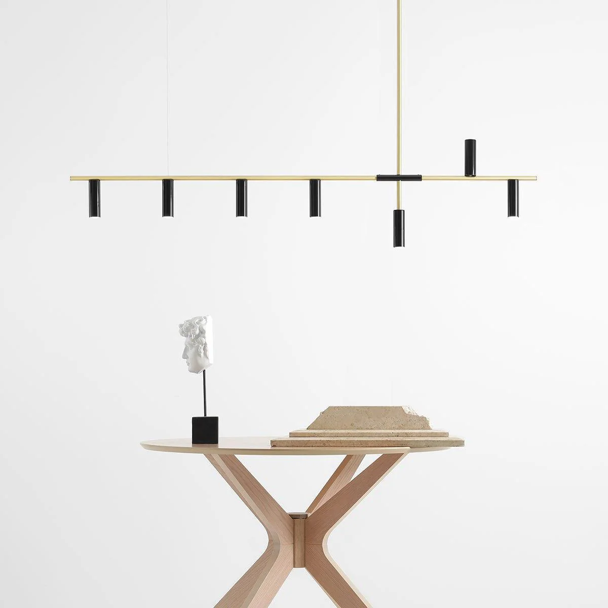 Lampa wisząca TREVO czarny z mosiężnym wykończeniem - Image 11