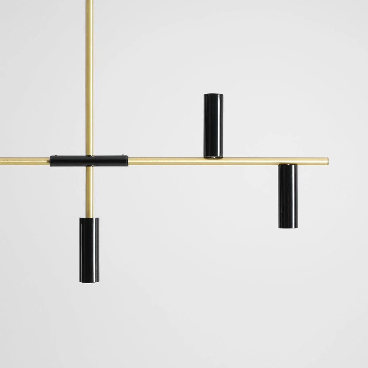 Lampa wisząca TREVO czarny z mosiężnym wykończeniem - Image 6