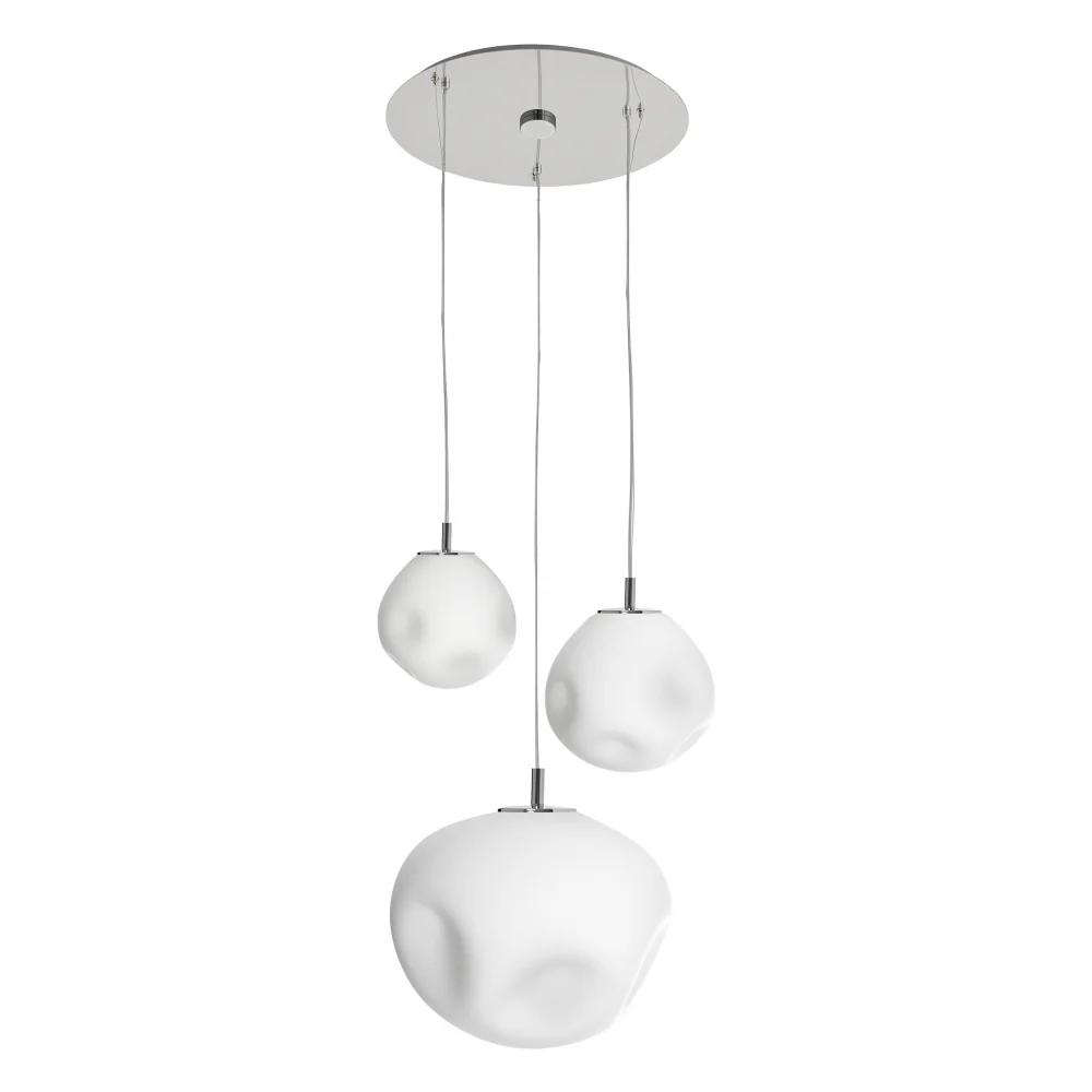 Lampa wisząca trzypunktowa CLOE chrom - Image 3