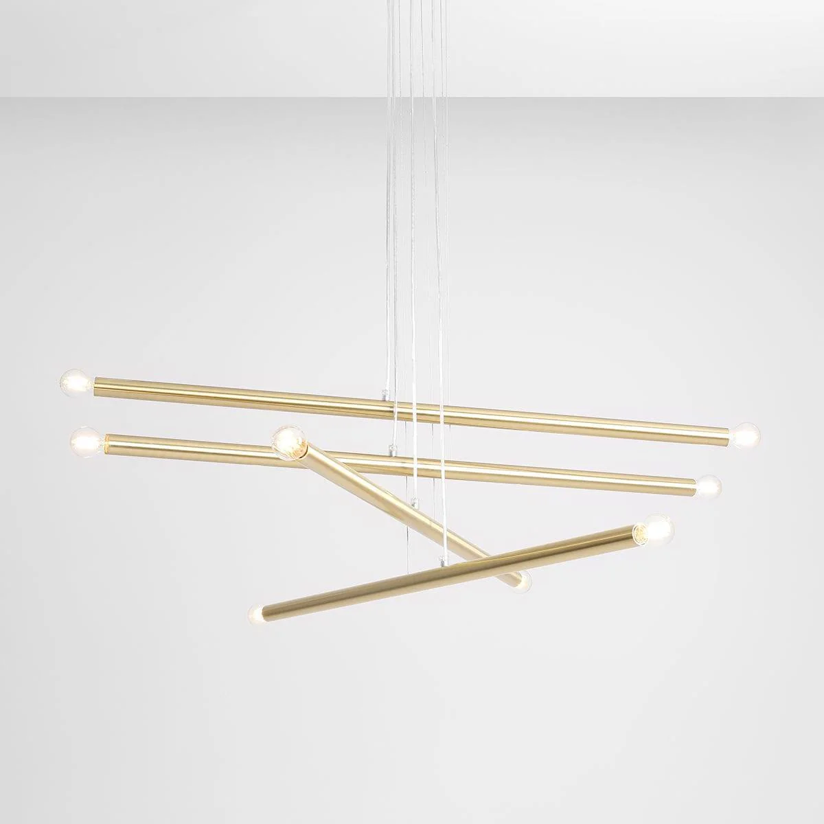 Lampa wisząca TUBO mosiężny - Image 8