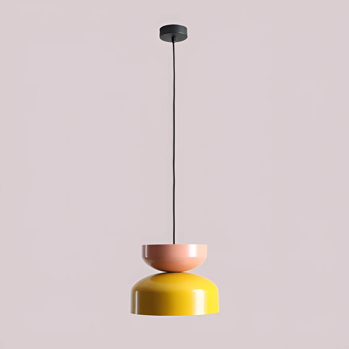 Lampa wisząca TULA koralowy z musztardowym - Image 2