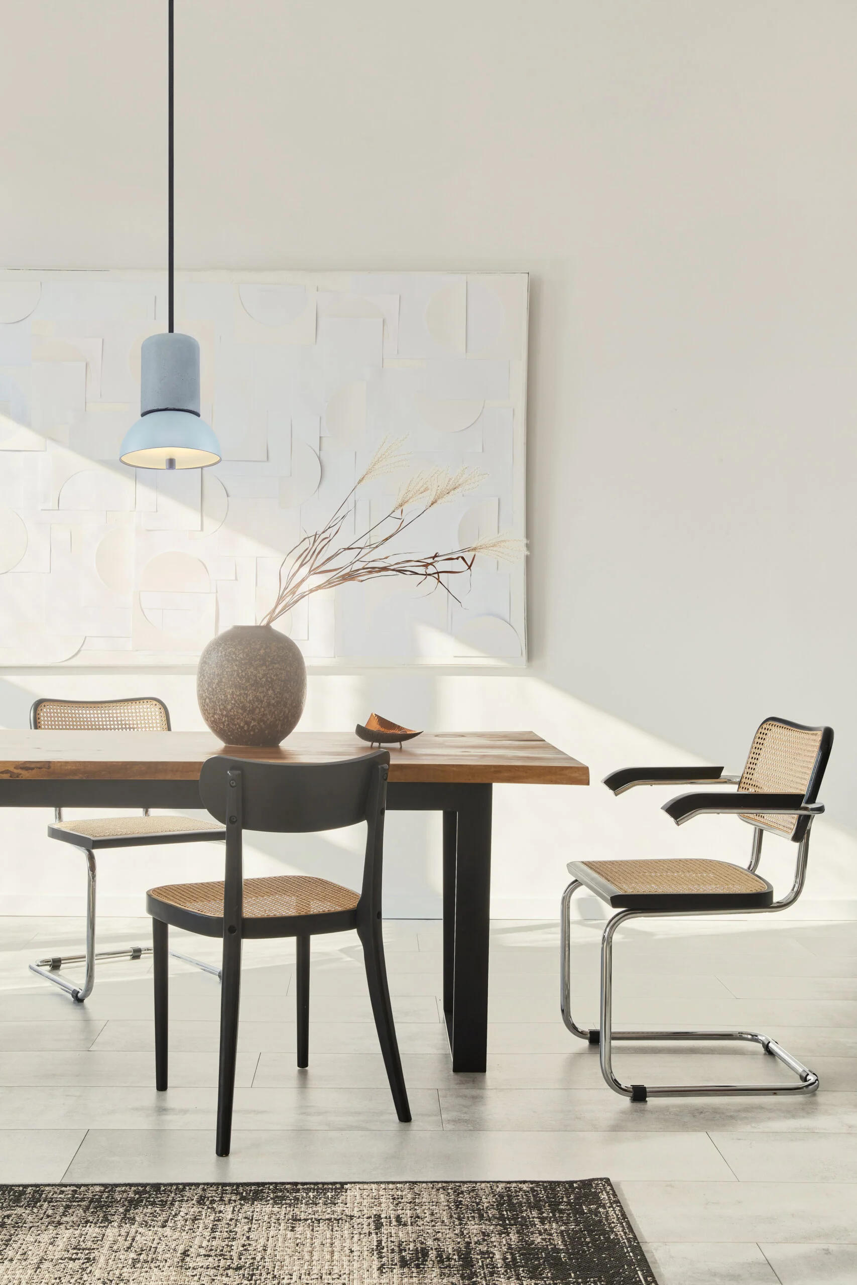 Lampa wisząca GIRO VELVET beton z aksamitem - Image 2