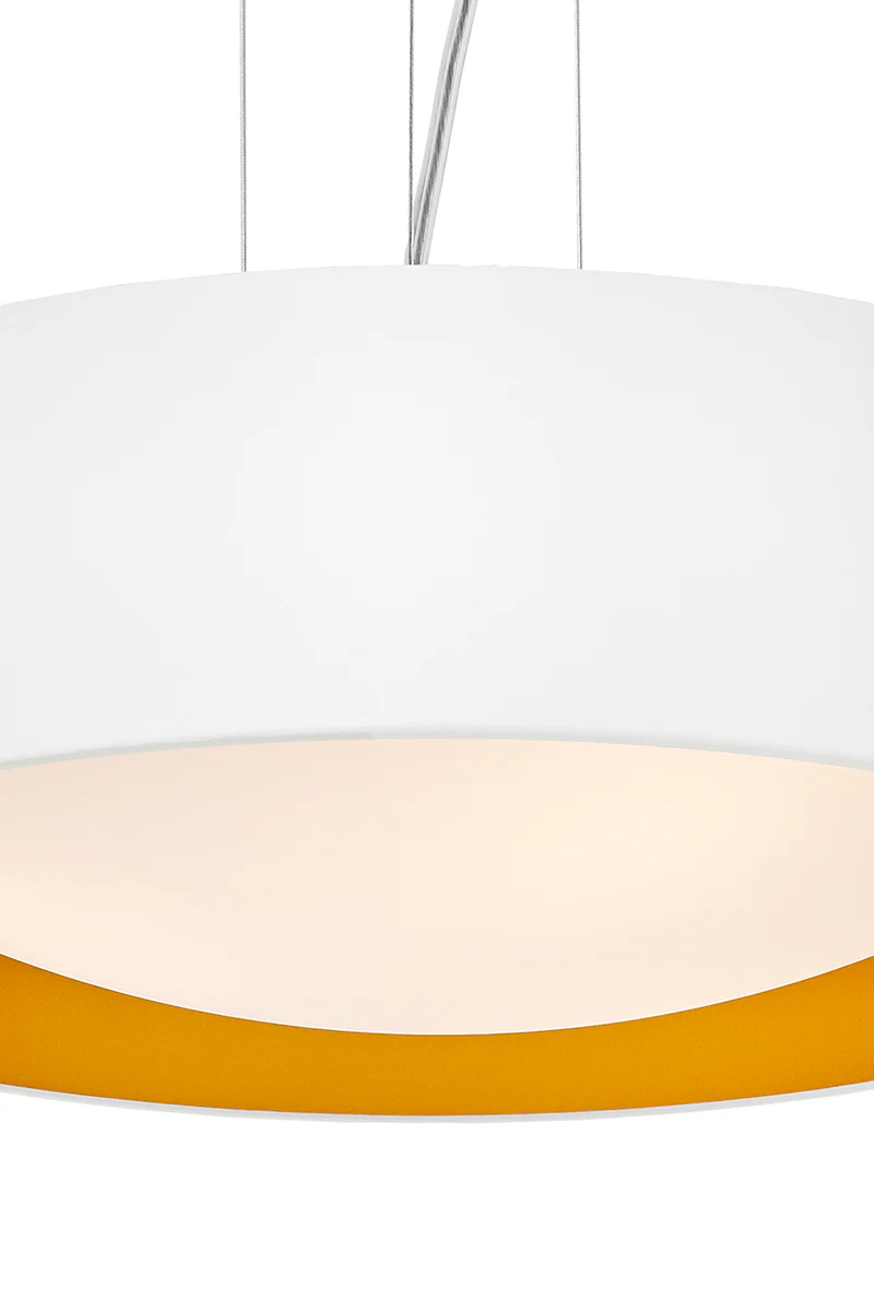 Lampa wisząca VERO biały ze złotym środkiem - Image 5