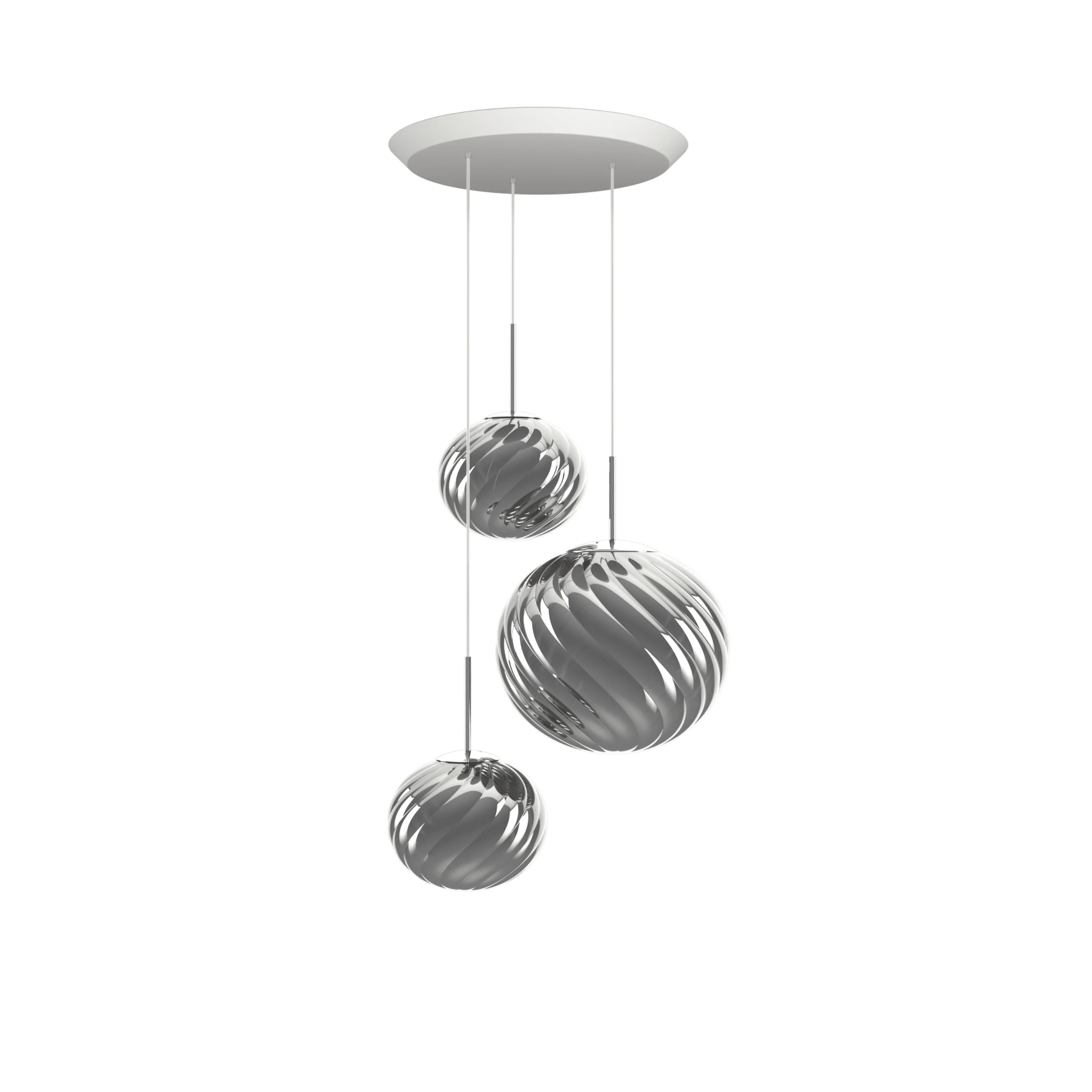 Lampa wisząca WHIRL TRIO ROUND srebrny - Image 4
