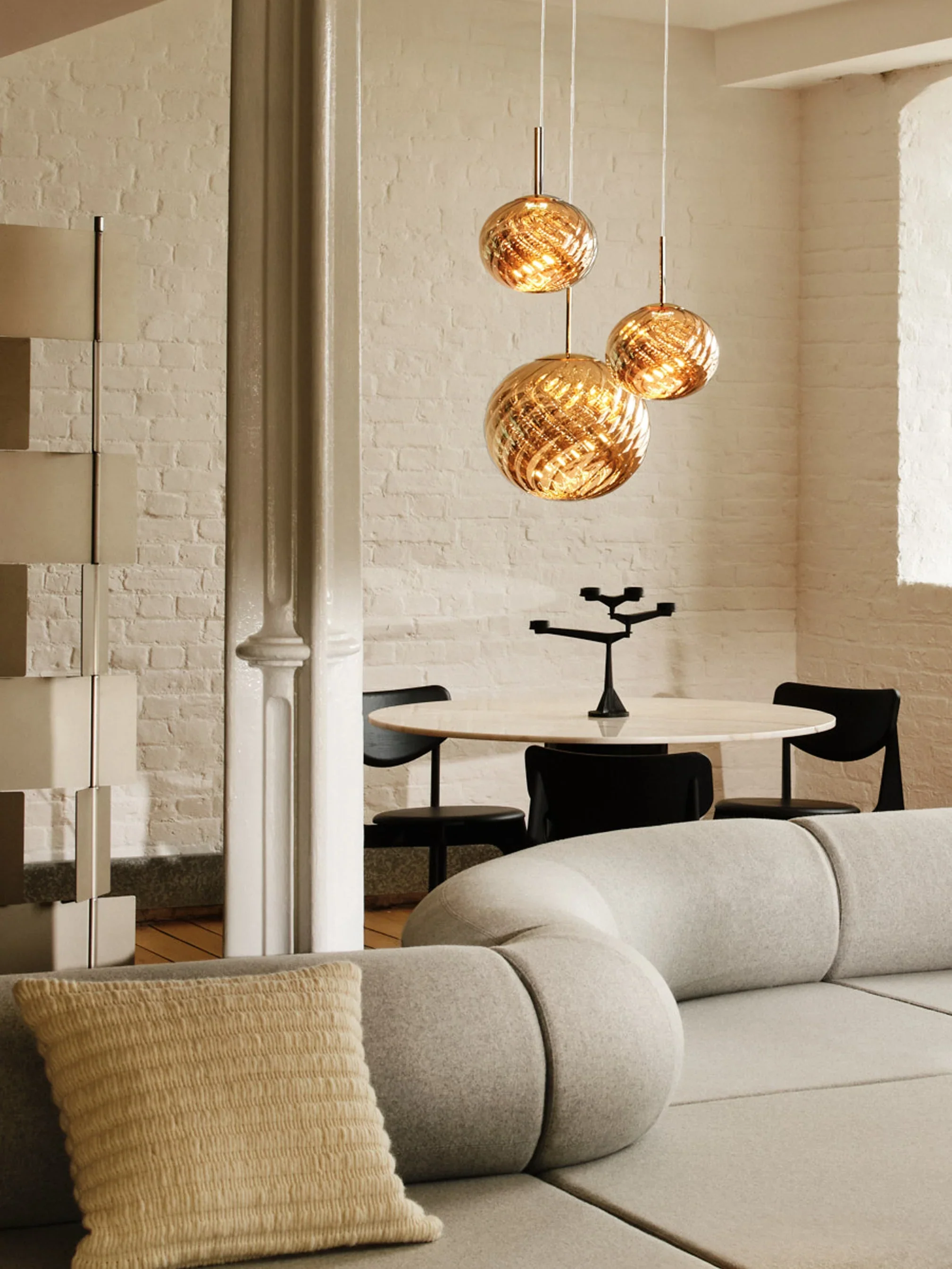 Lampa wisząca WHIRL TRIO ROUND złoty - Image 2