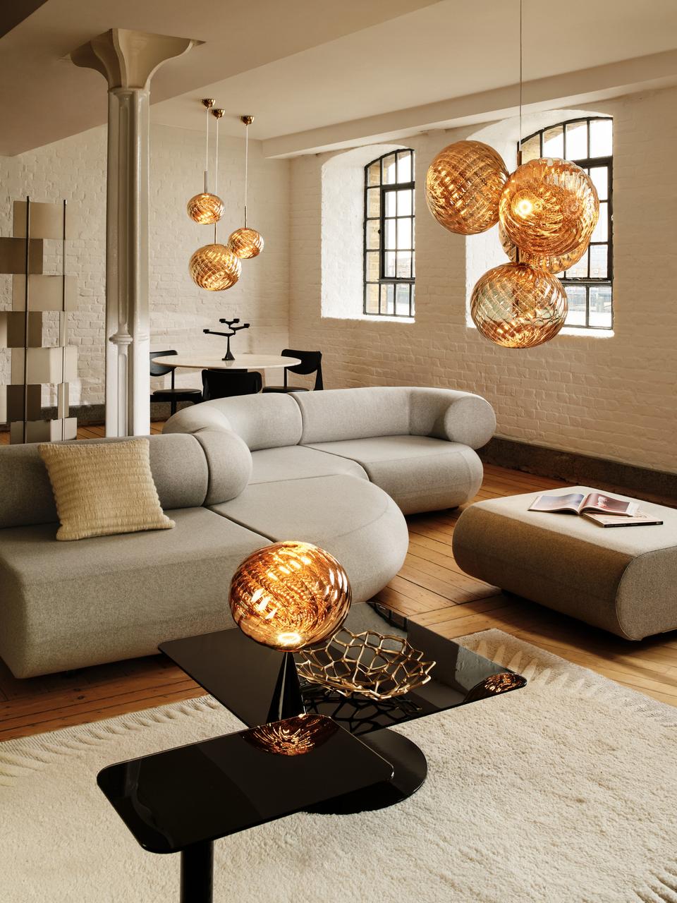Lampa wisząca WHIRL złoty - Image 3
