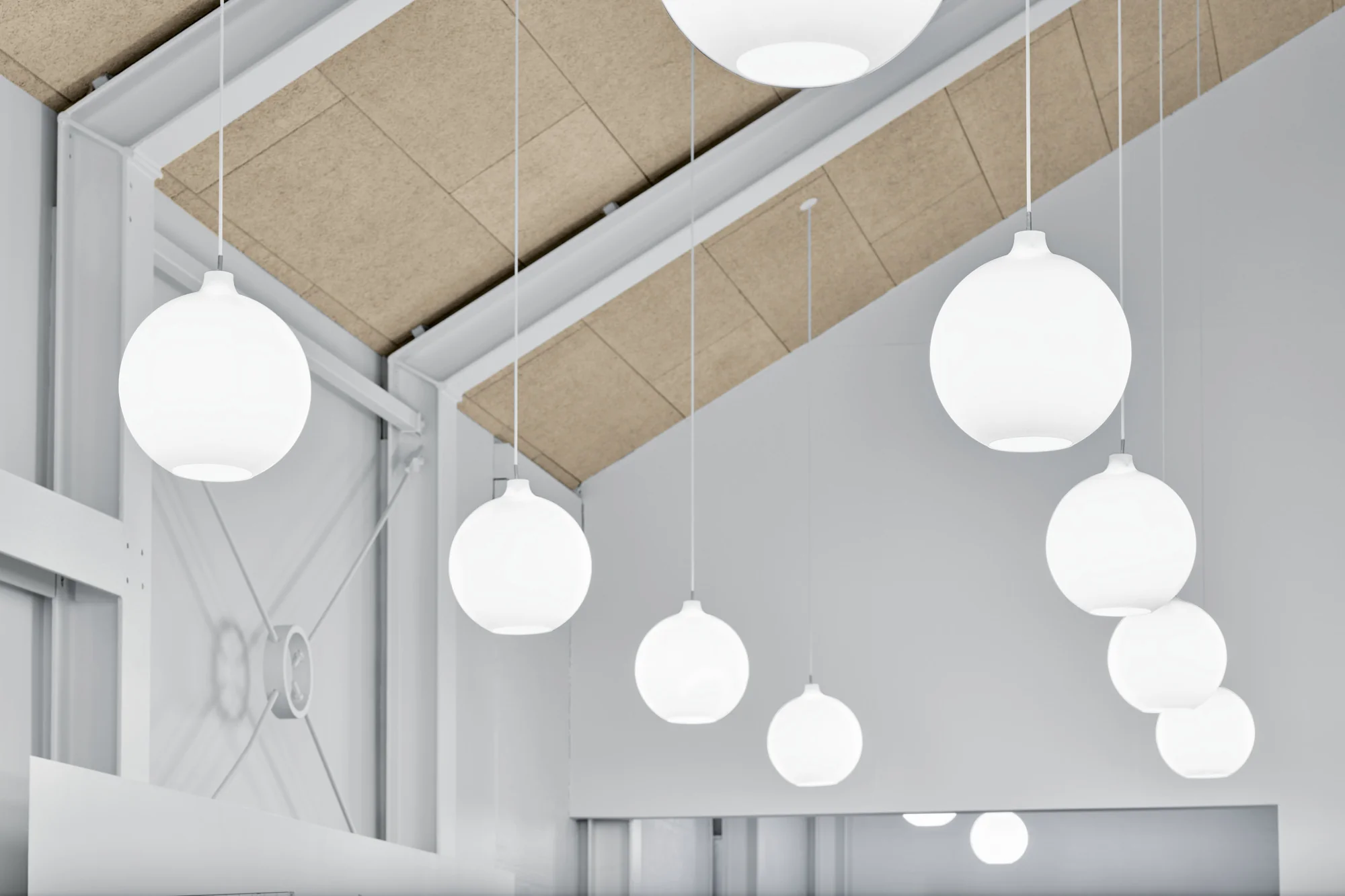 Lampa wisząca WOHLERT białe szkło - Image 50