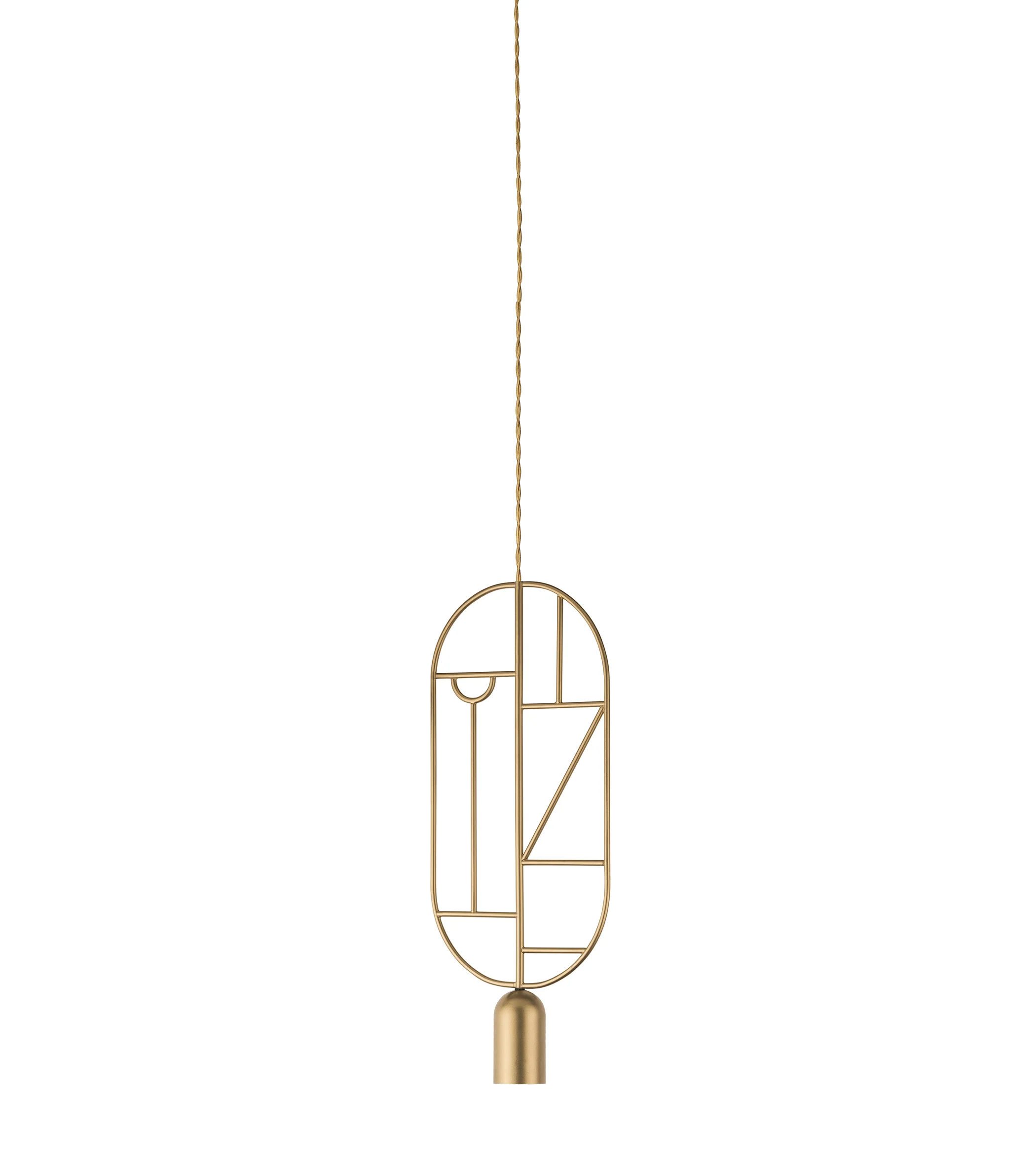 Lampa wisząca WOODEN DOTS WD02 mosiężny - Image 3