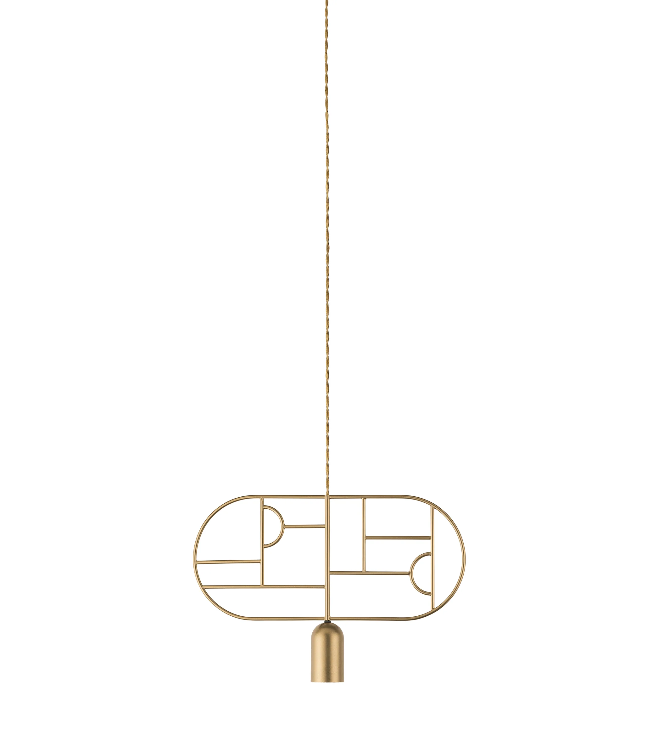 Lampa wisząca WOODEN DOTS WD03 mosiężny - Image 3
