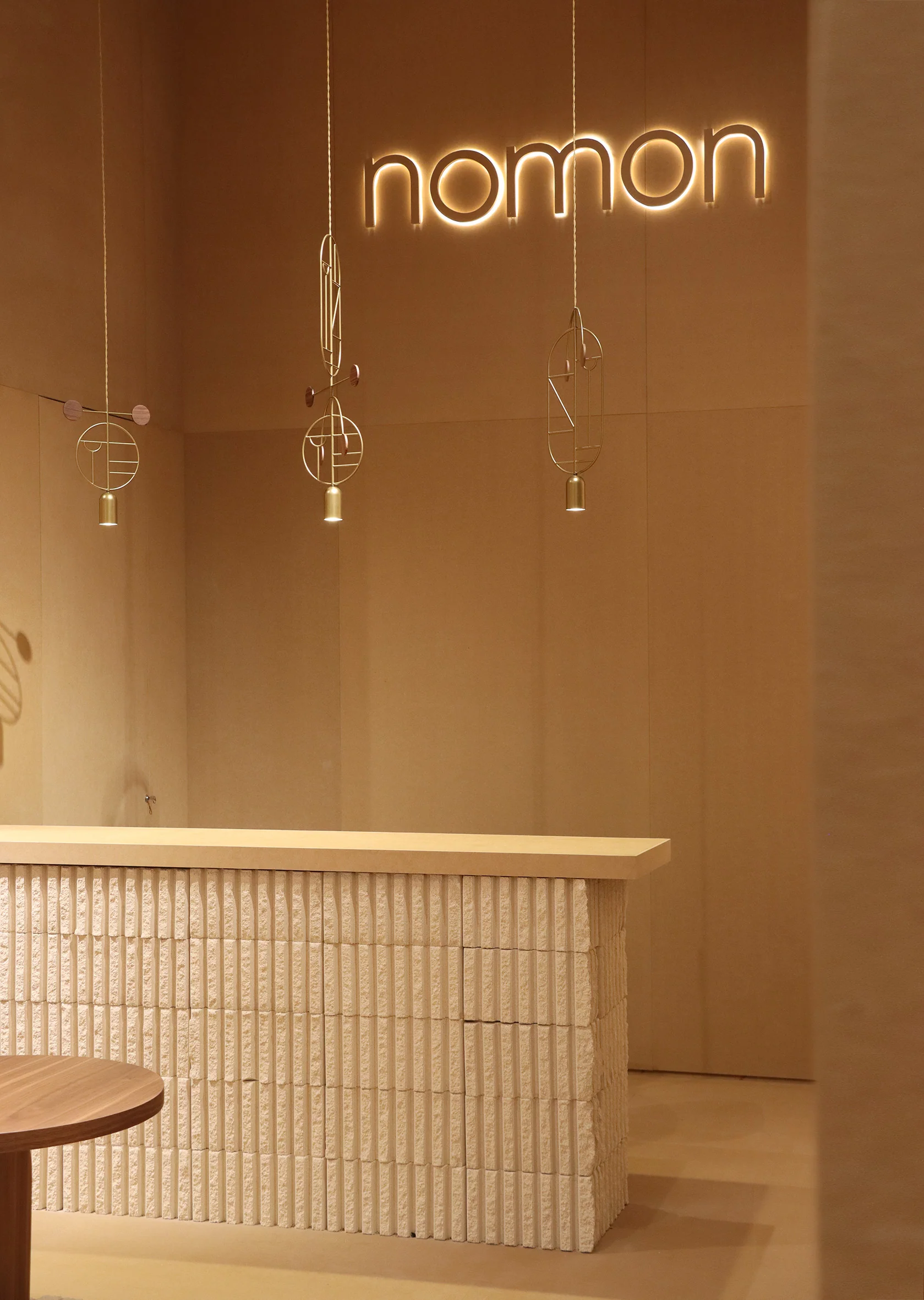 Lampa wisząca WOODEN DOTS WDS15 mosiężny z odcieniami niebieskiego i bieli - Image 6