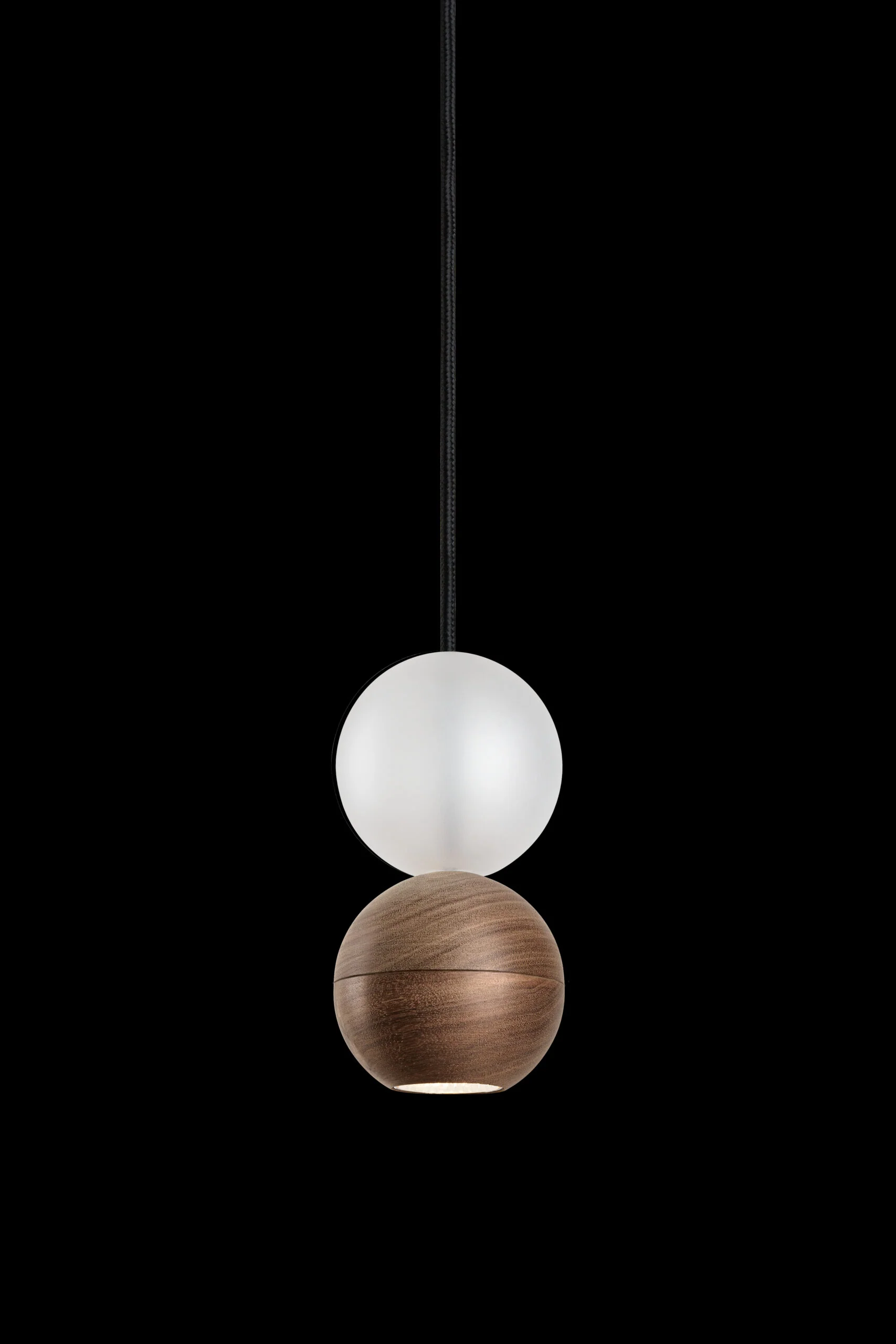 Lampa wisząca WOODOO GLASS lite drewno orzechowe - Image 4