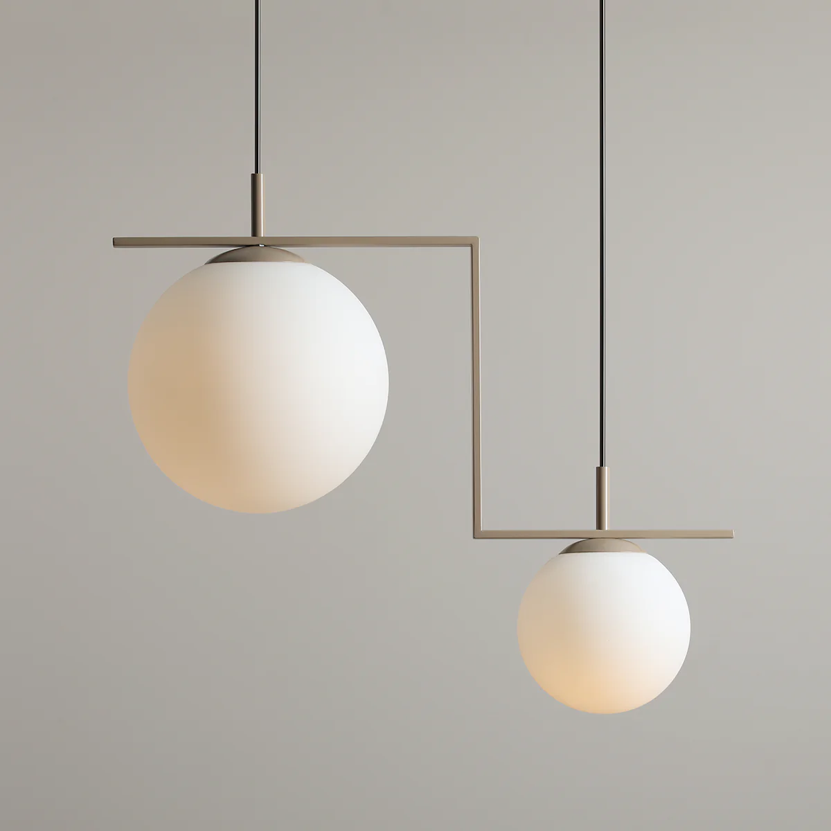 Lampa wisząca ZAC DUO beżowy - Image 3