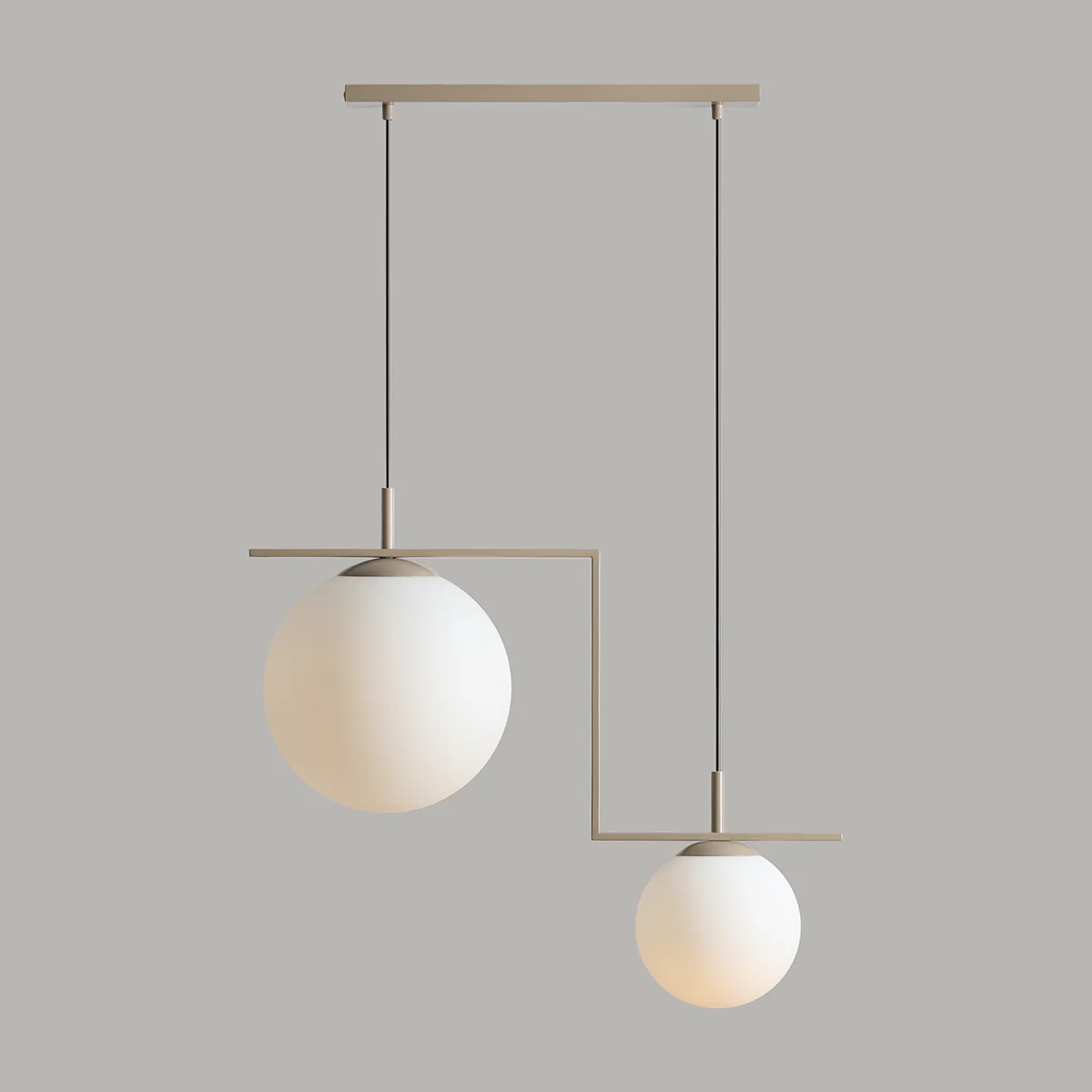Lampa wisząca ZAC DUO beżowy - Image 4