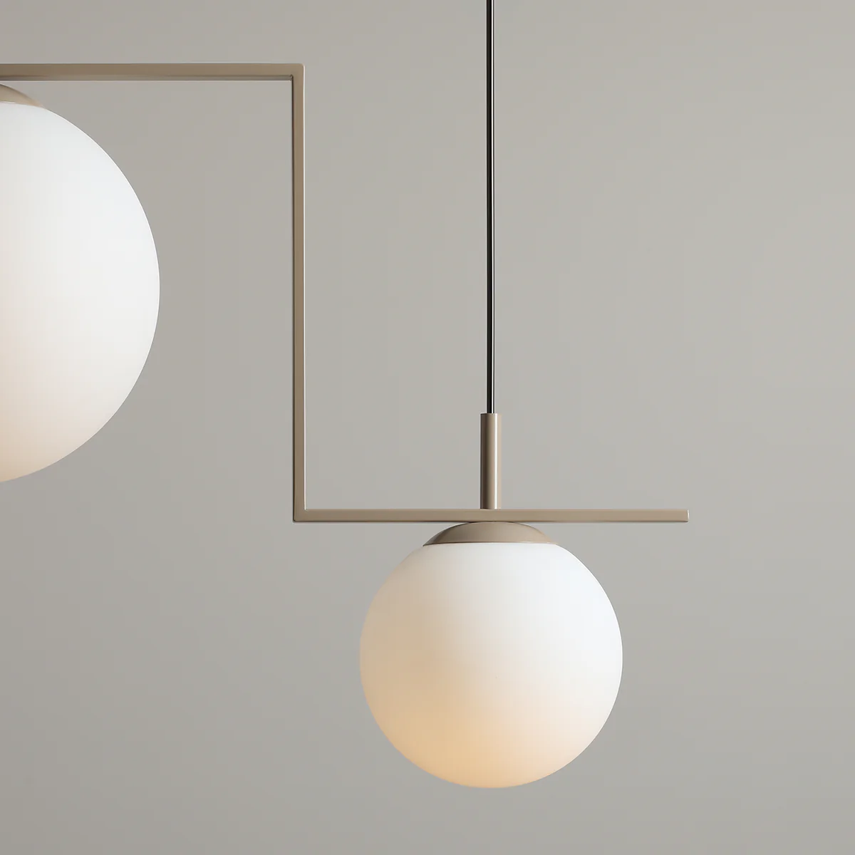 Lampa wisząca ZAC DUO beżowy - Image 5