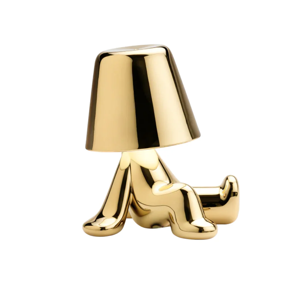 Lampka GOLDEN BROTHERS - BOB złoty - Image 7