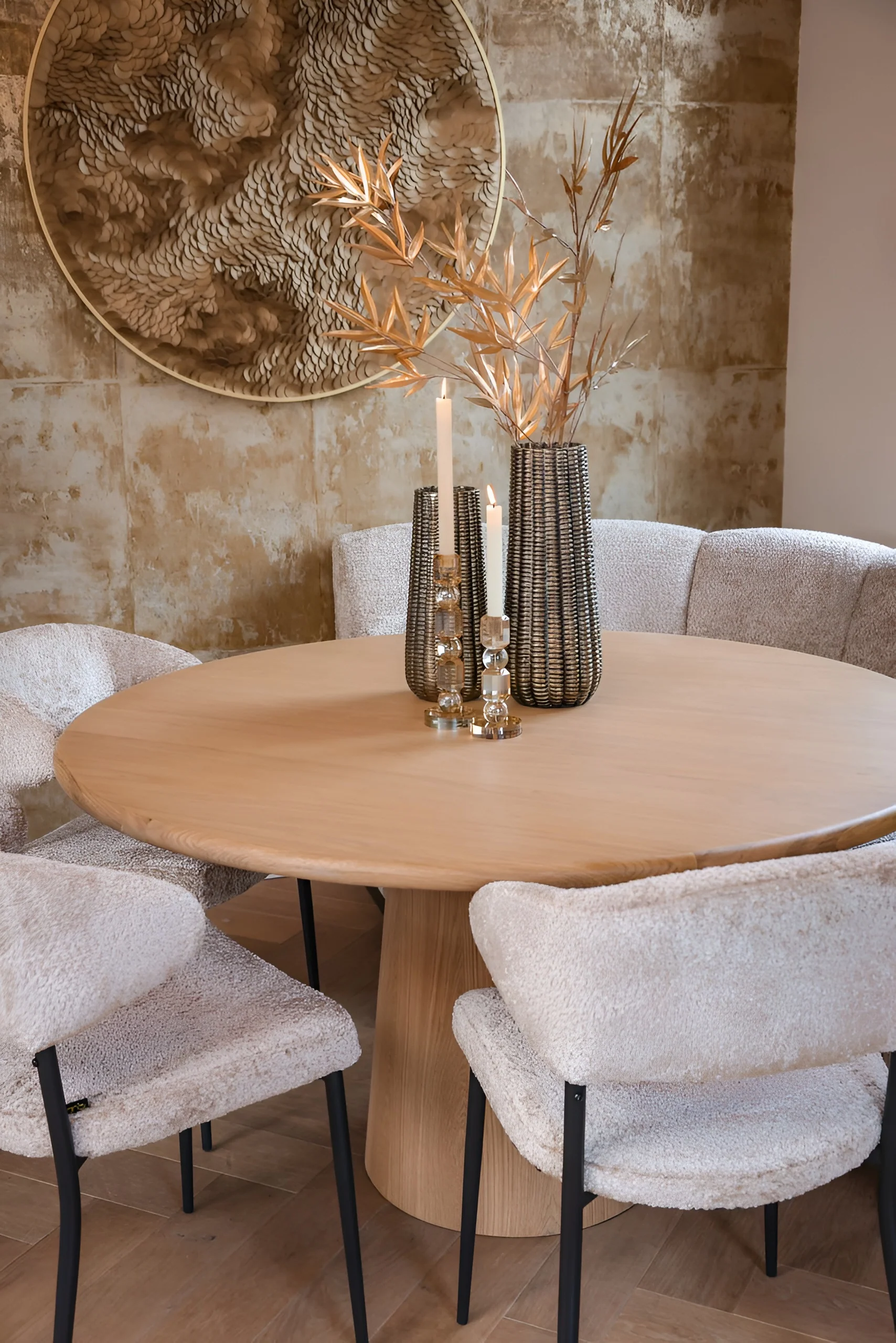 Sofa narożna HILLPARK - element środkowy zaokrąglony beżowy - Image 4