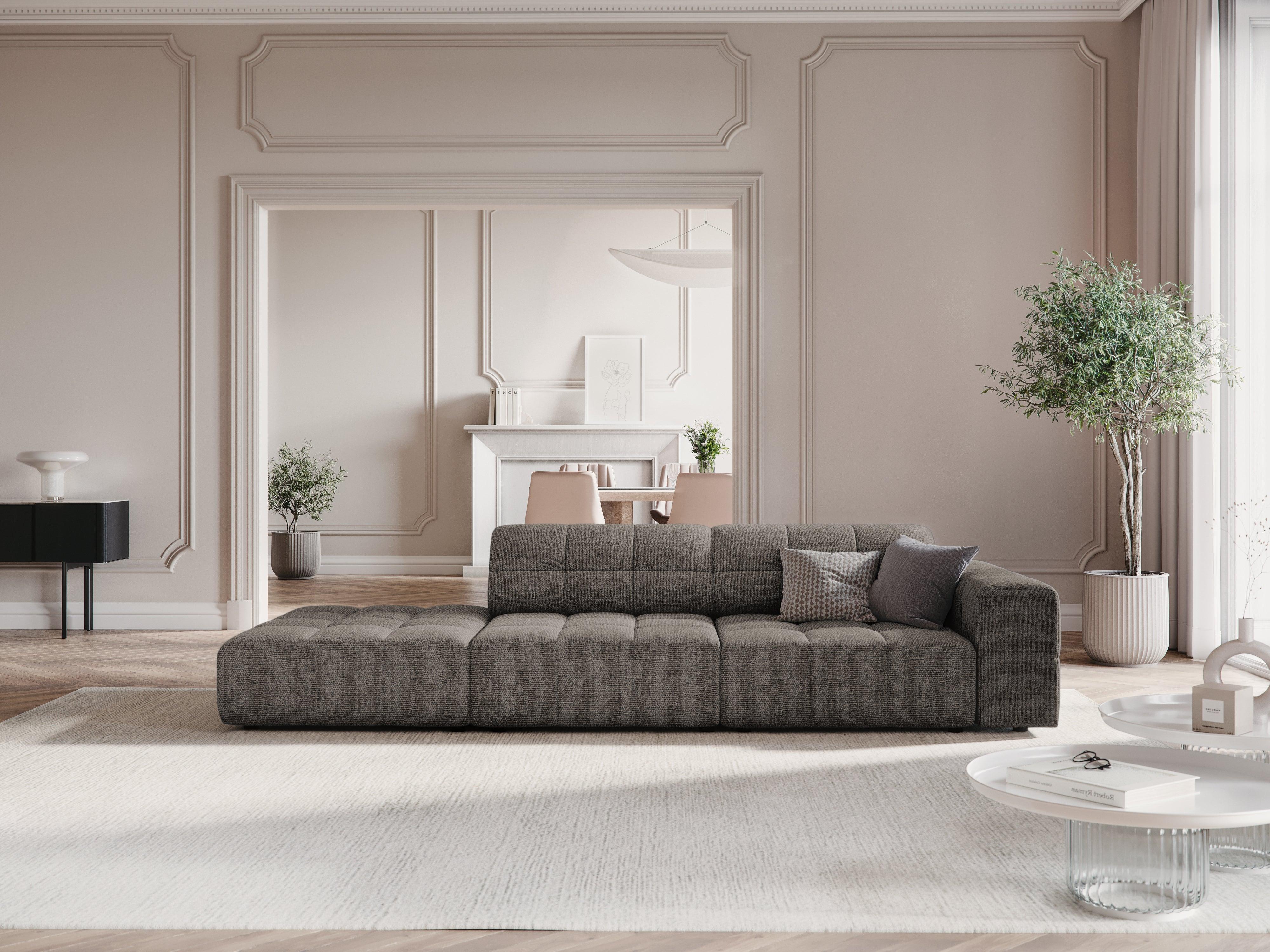 Sofa lewostronna 3-osobowa CHICAGO szary szenil - Image 8